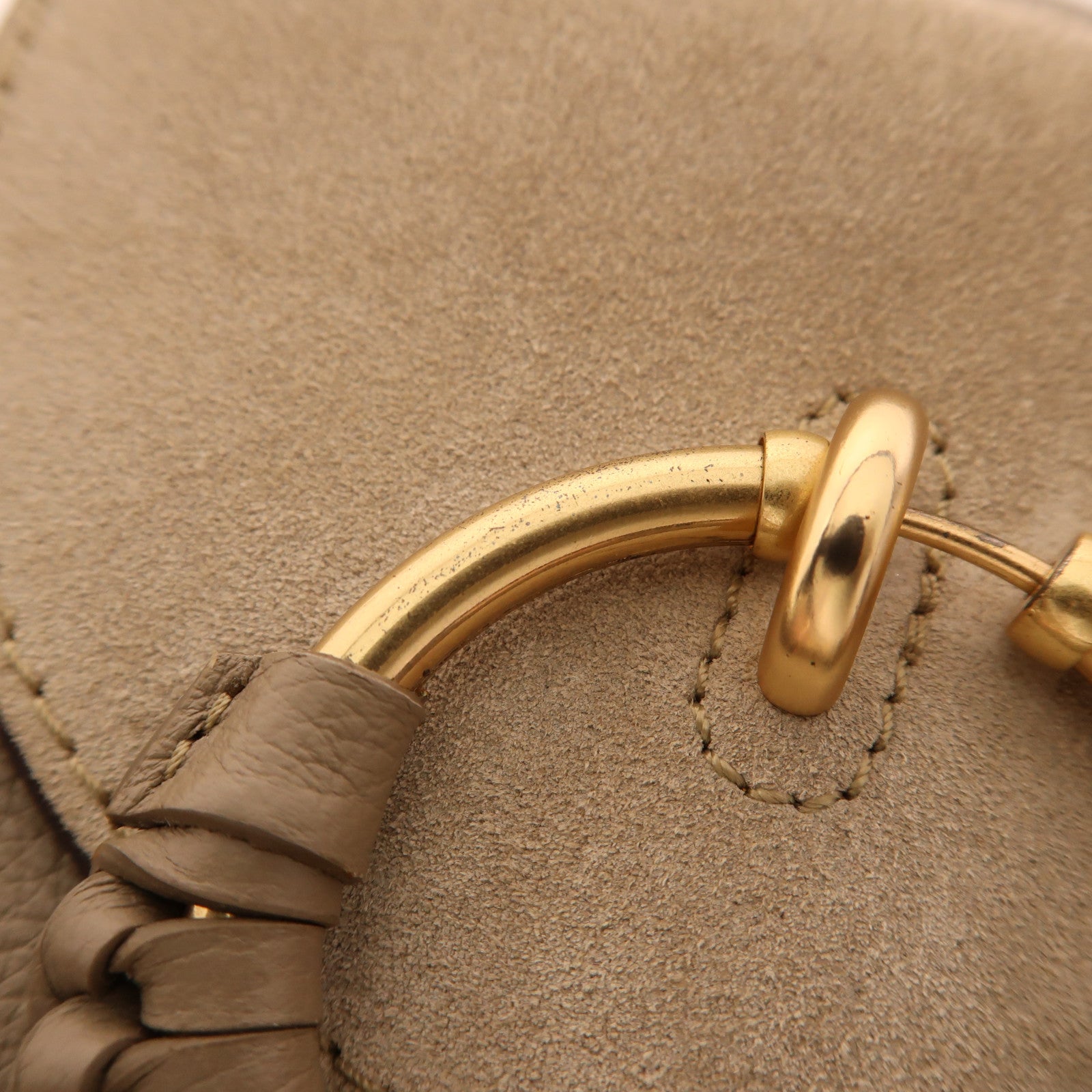 SEE BY CHLOE 牛皮皮革/麂皮皮革Shoulder Bag金扣肩背袋