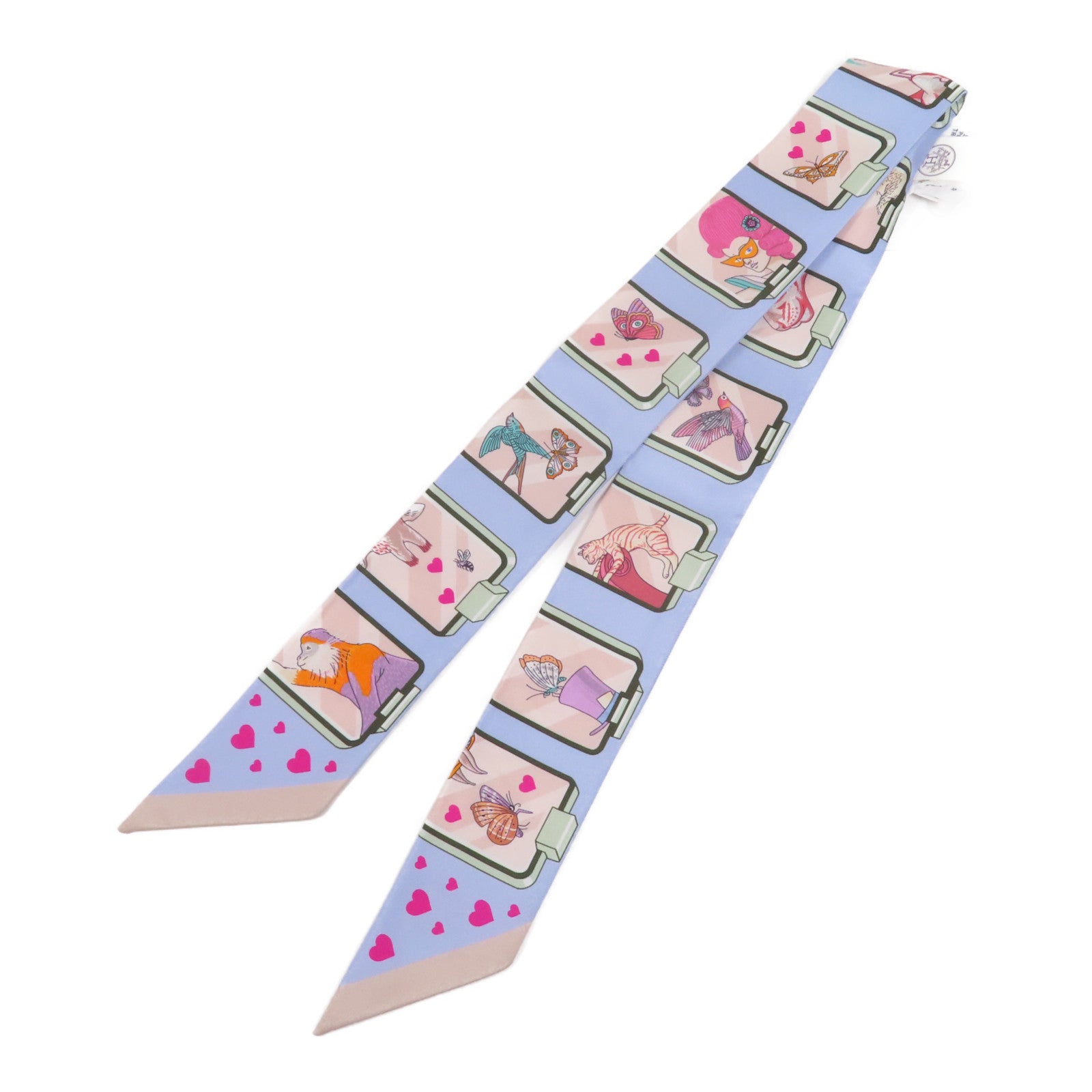 HERMES 絲質Twilly絲巾