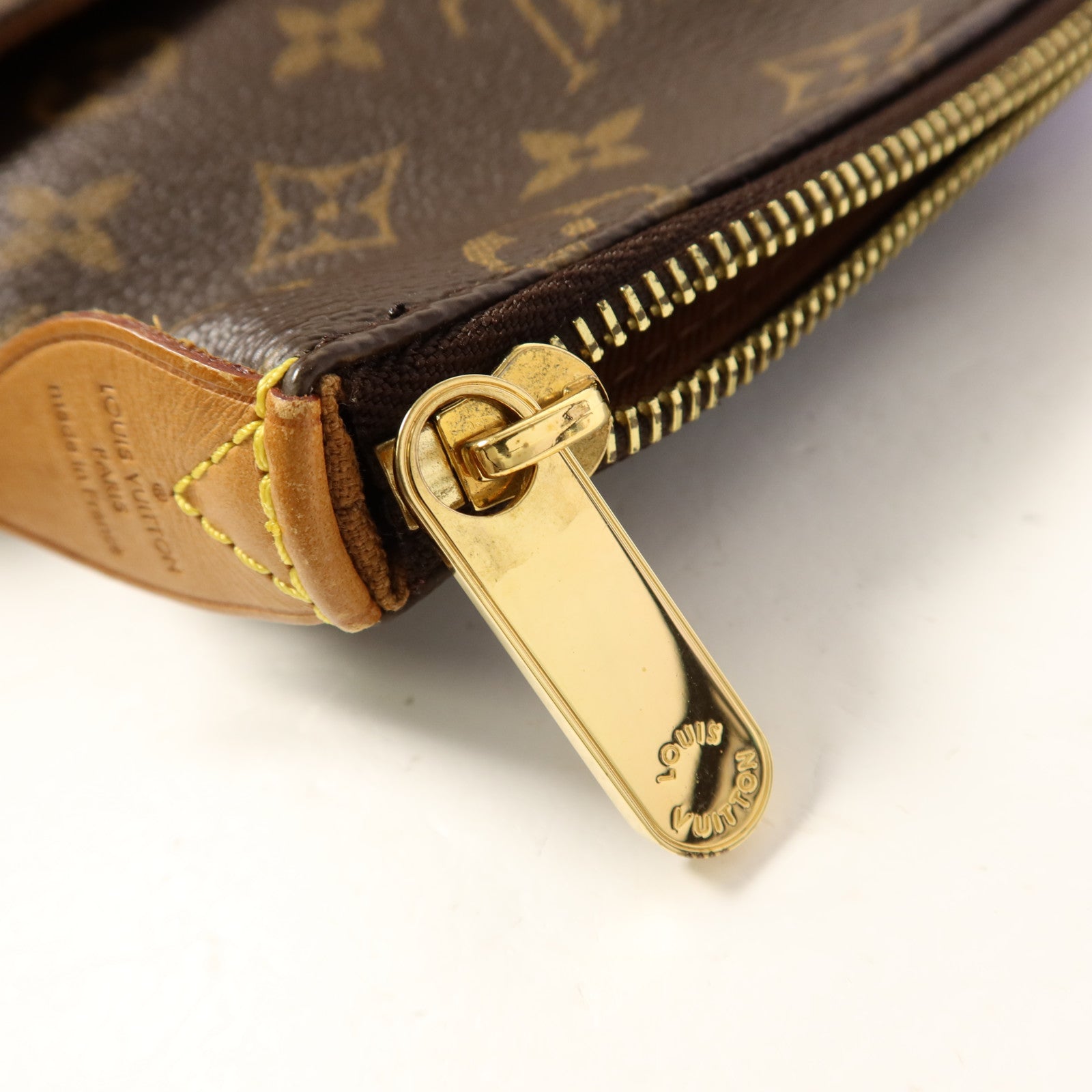LOUIS VUITTON Monogram Totally MM金扣肩背袋棕色