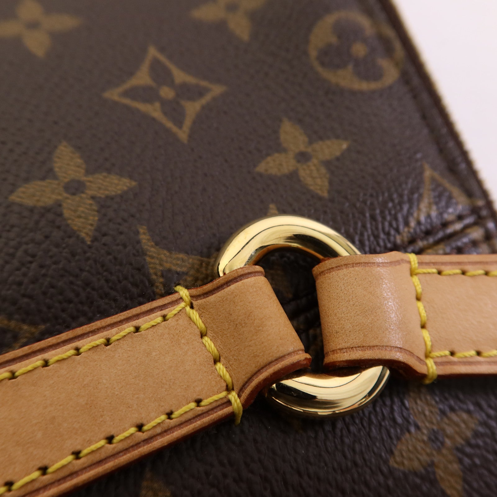 LOUIS VUITTON Monogram Totally MM金扣肩背袋棕色