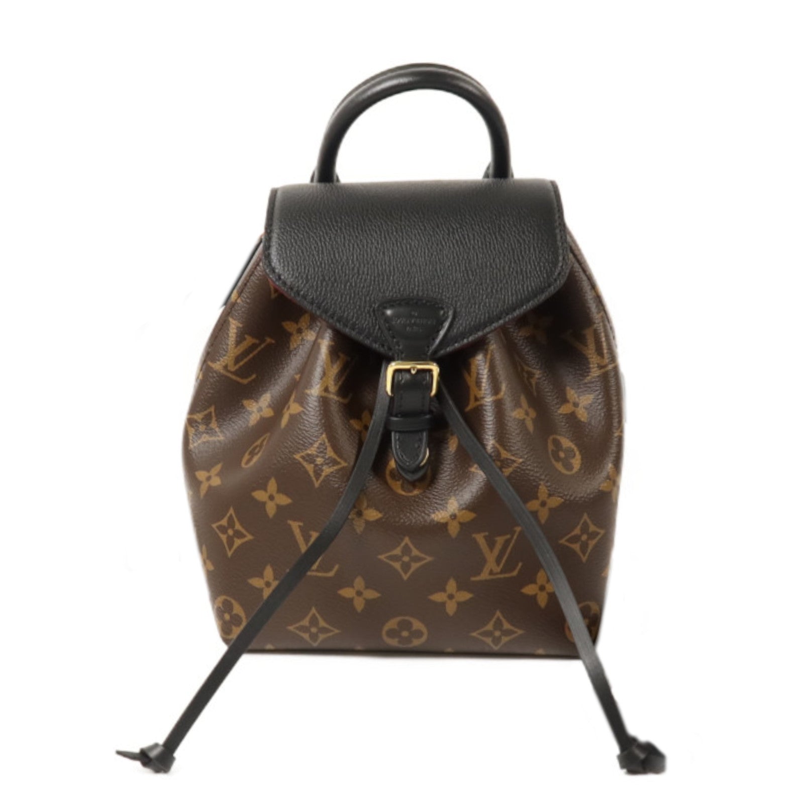 LOUIS VUITTON Monogram Montsouris BB金扣背包