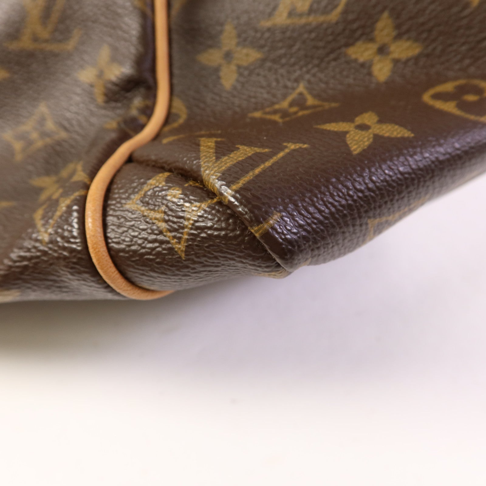 LOUIS VUITTON Monogram Totally MM金扣肩背袋棕色