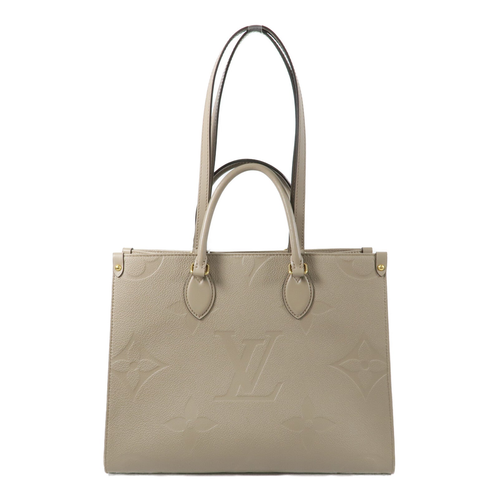 LOUIS VUITTON Monogram Empreinte On The Go MM手挽肩背兩用袋