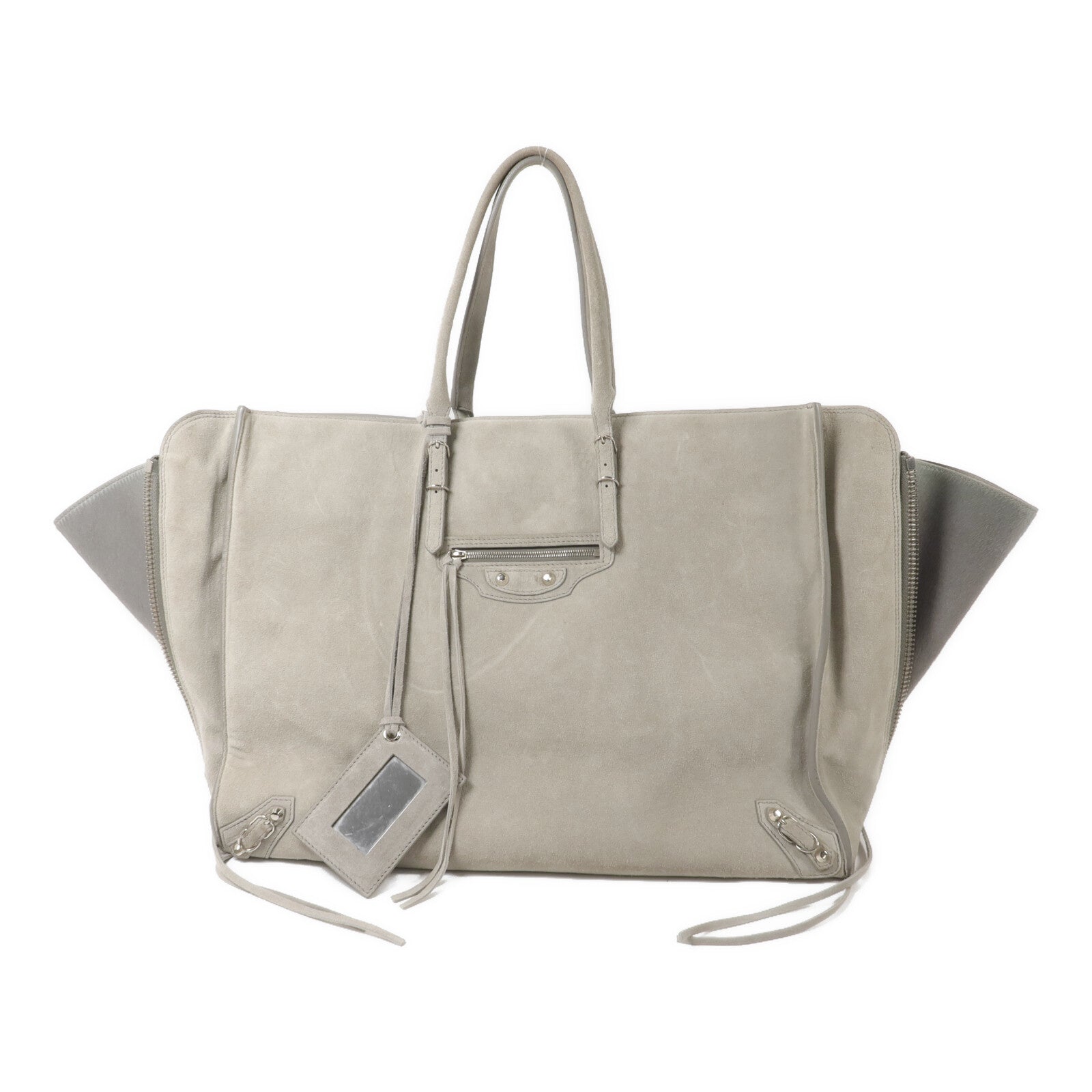BALENCIAGA 麂皮皮革/馬毛Shoulder Bag手挽袋