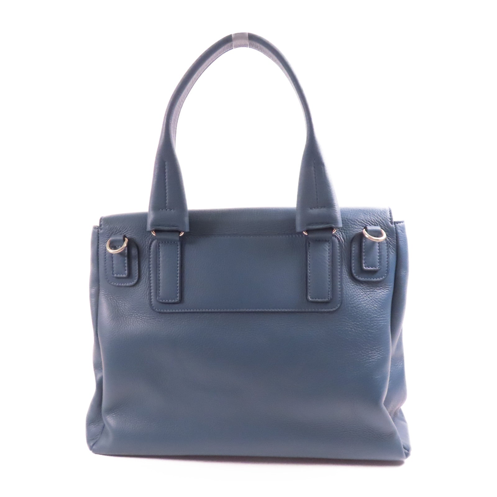 GIVENCHY SHW 2 Way Shoulder Hand Bag Calfskin Leather Blue