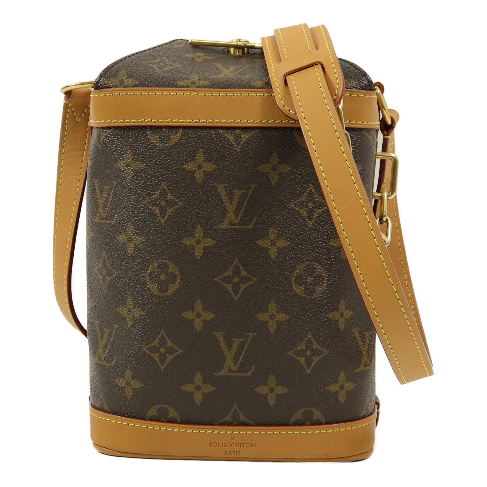 LOUIS VUITTON Monogram Milk Box鏈帶肩背袋