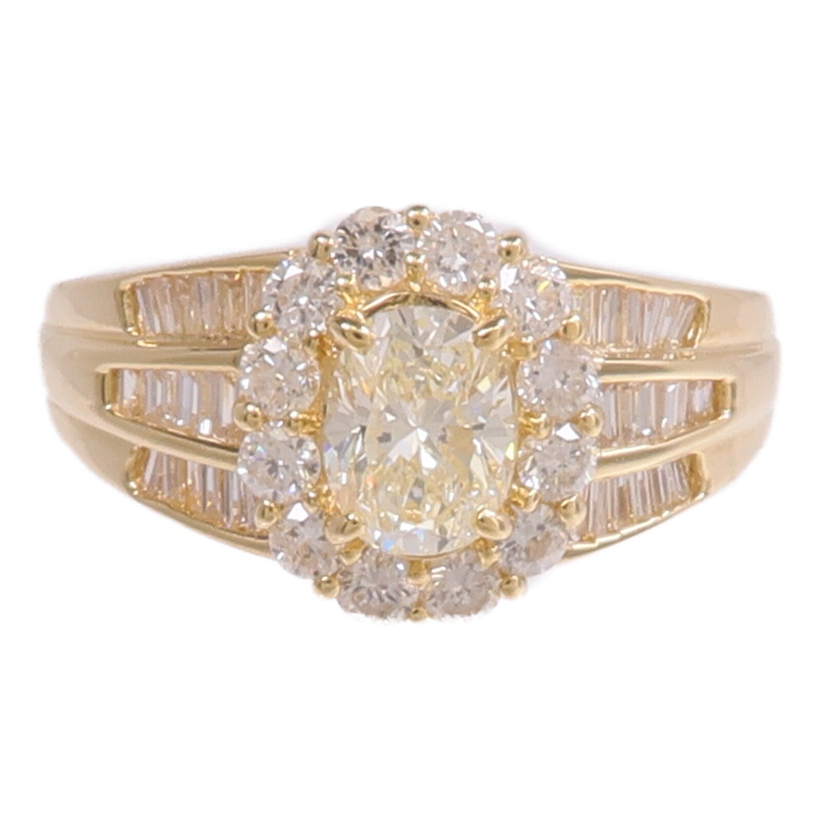 JEWELRY 18K黃金Diamond Ring鑽石戒指US#7.75