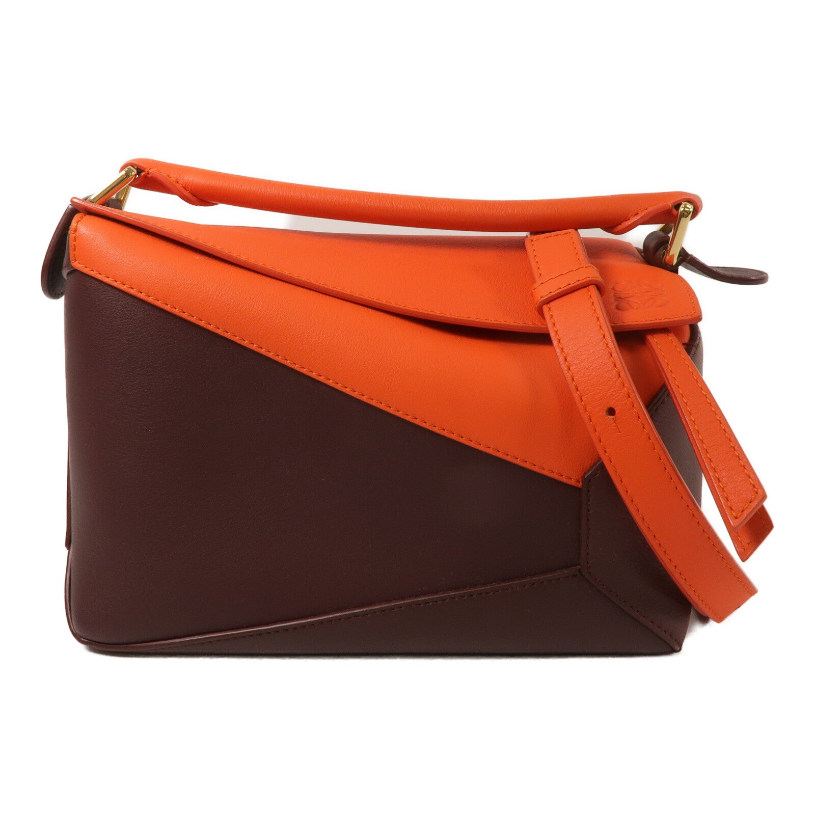LOEWE 牛皮皮革Puzzle Small手挽肩背兩用袋