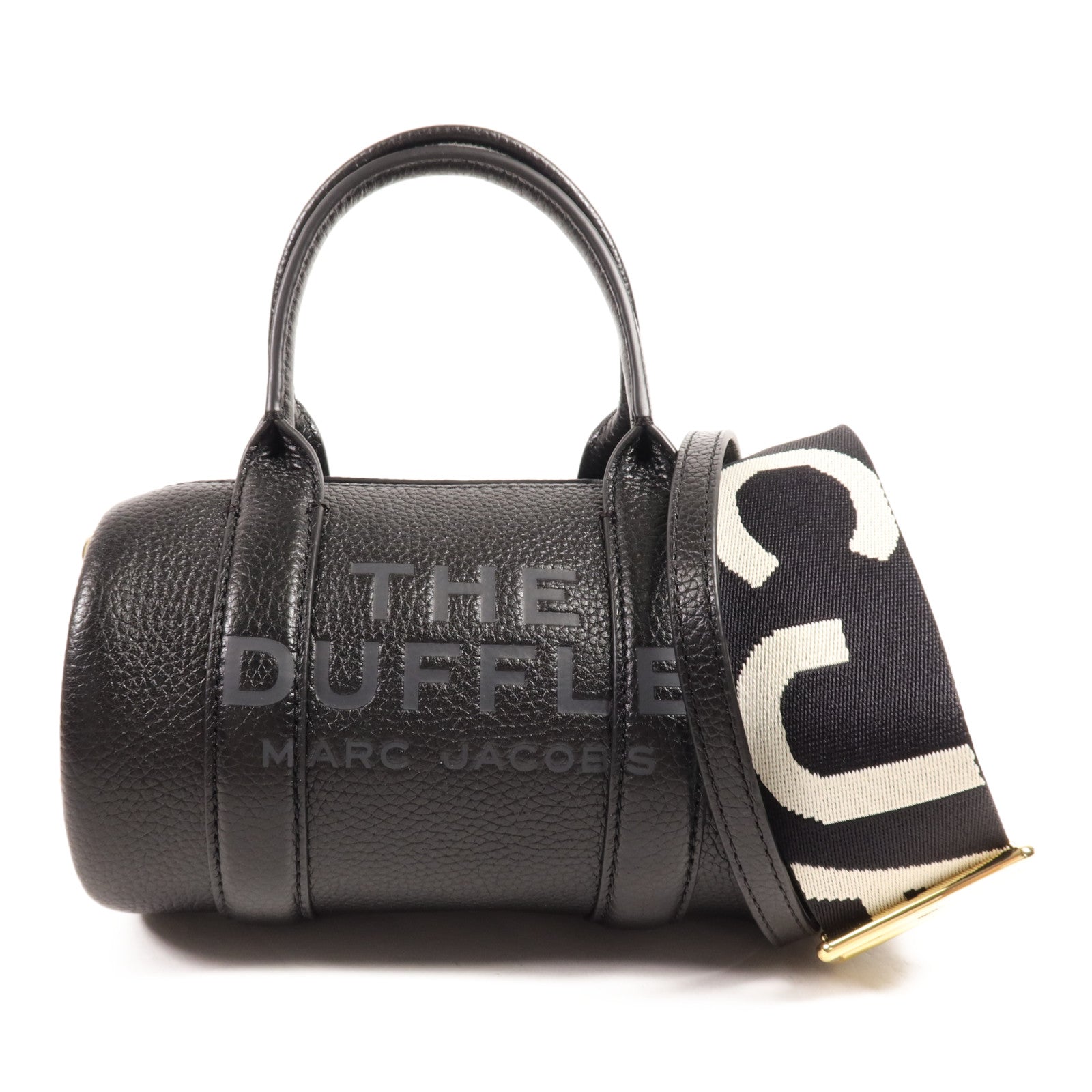 MARC JACOBS 牛皮皮革Mini Duffle Bag金扣手挽肩背兩用袋