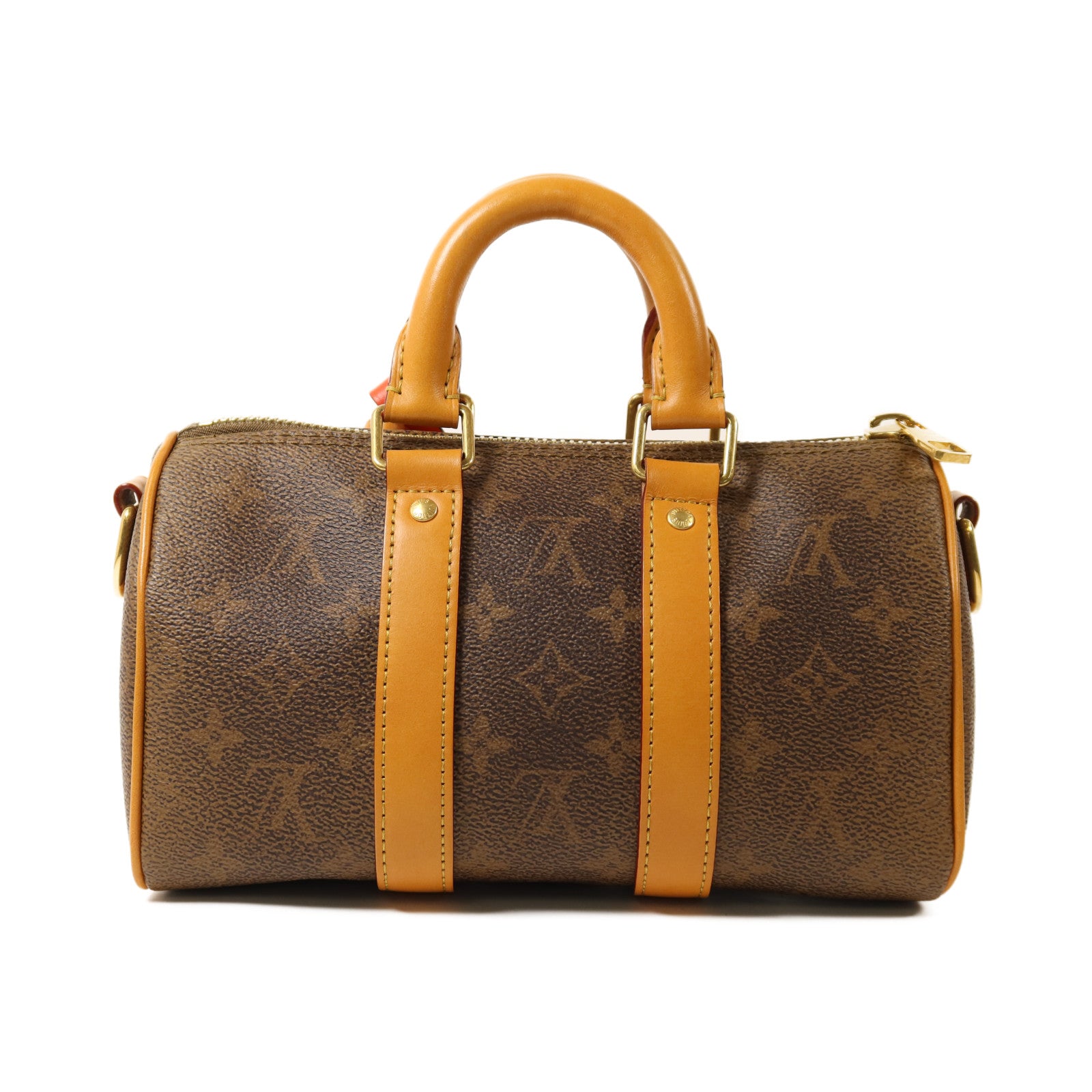 LOUIS VUITTON Monogram Dust Keepall Bandouliere 25金扣手挽肩背兩用袋