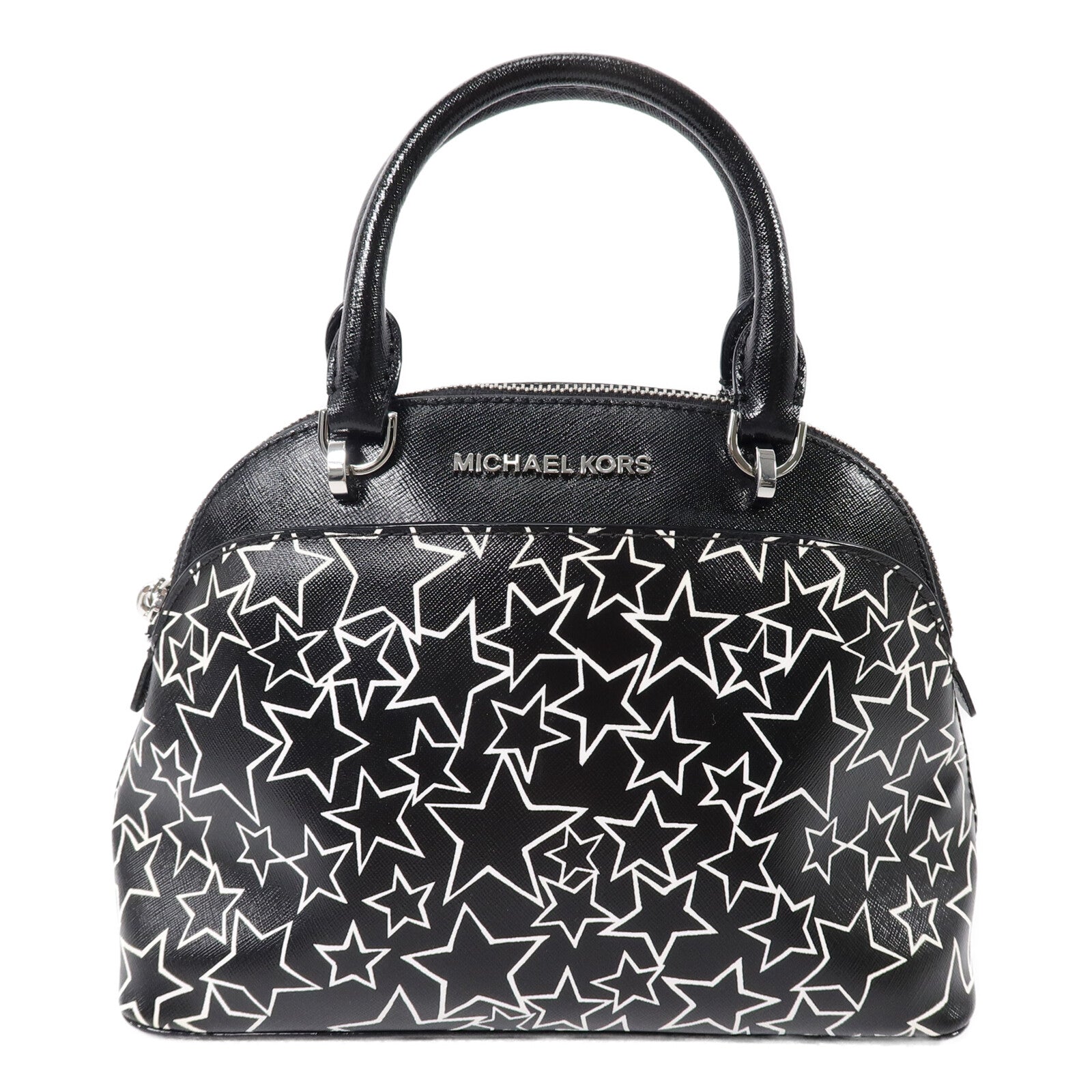 Michael Kors 塗層帆布Emmy Small Dome Satchel Printed Stars手挽袋