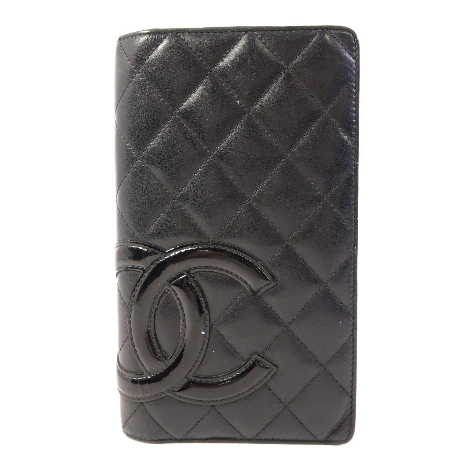 CHANEL 牛皮皮革Cambon Long Bifold Wallet銀扣長錢包