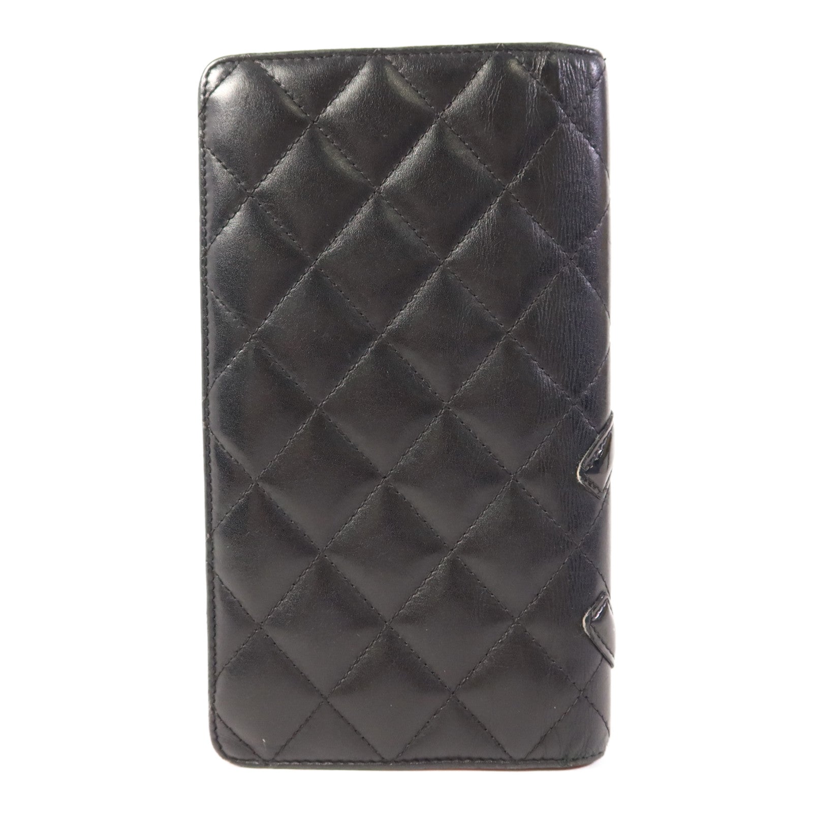 CHANEL 牛皮皮革Cambon Long Bifold Wallet銀扣長錢包