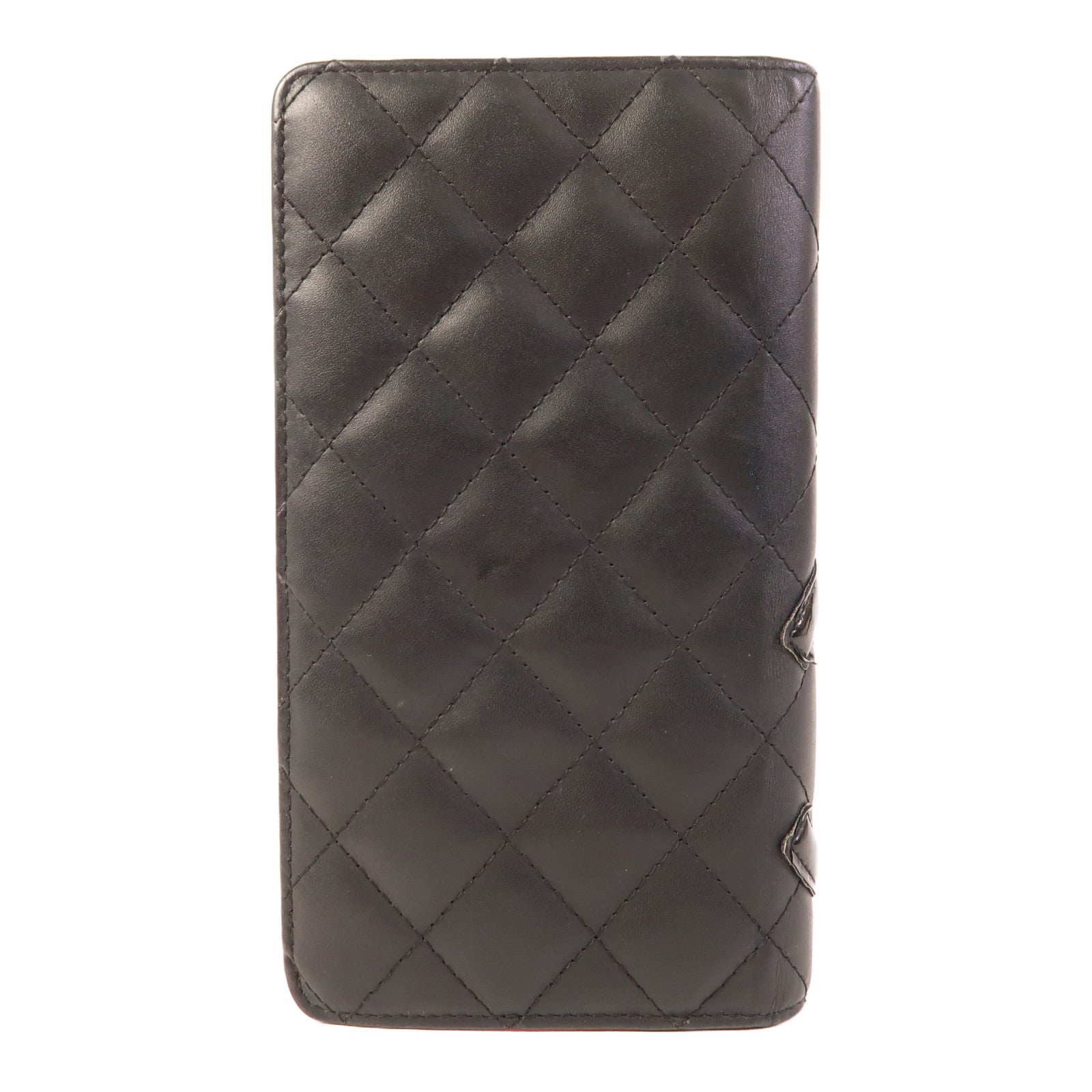 CHANEL 牛皮皮革Cambon Wallet銀扣長錢包