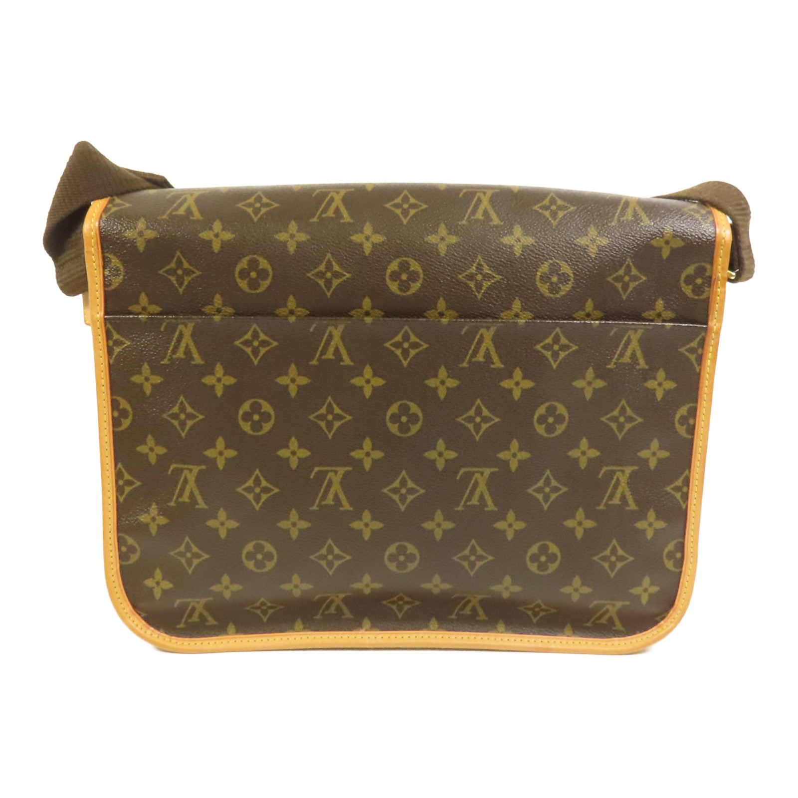 LOUIS VUITTON Monogram Bosphore金扣肩背袋棕色