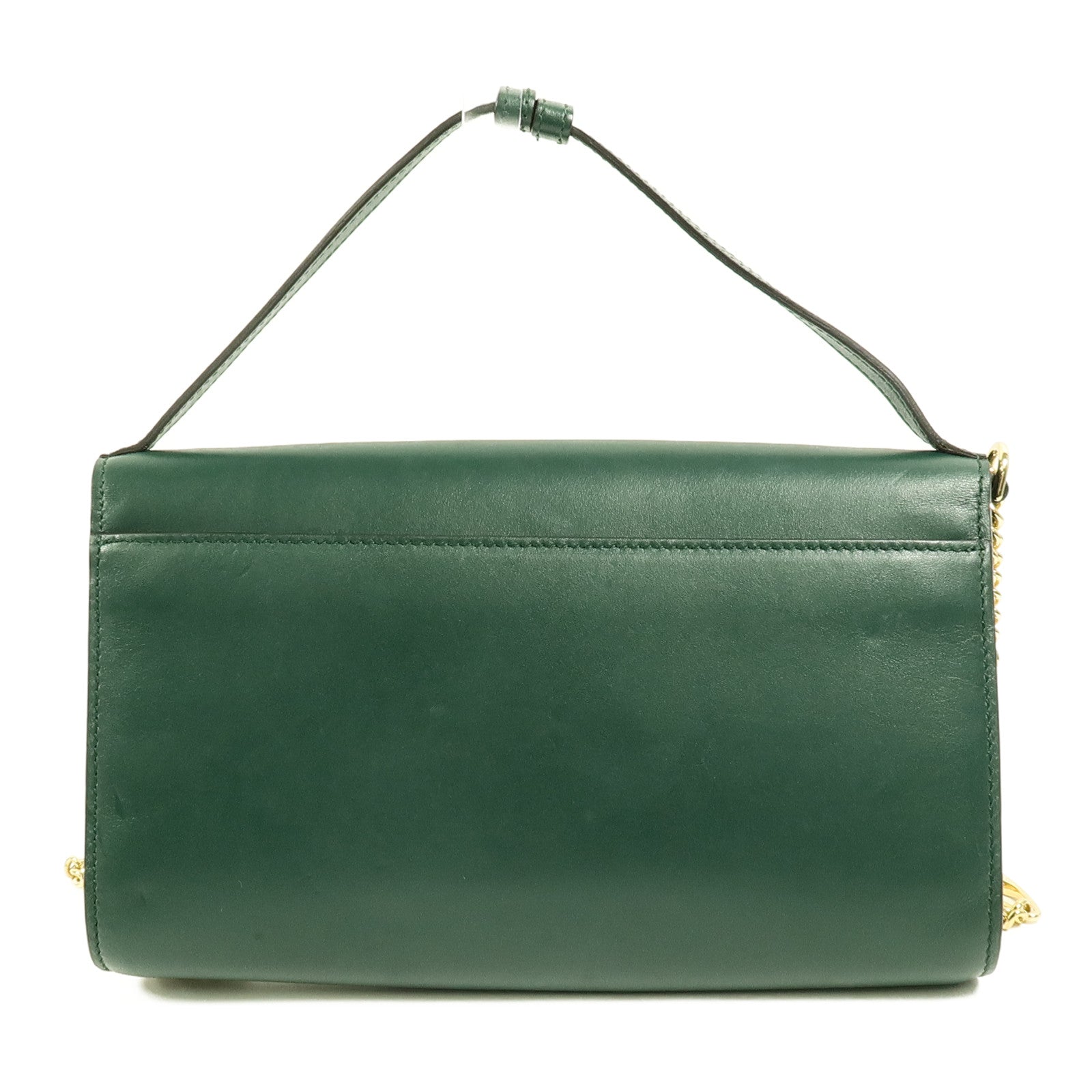 GUCCI 牛皮皮革Zumi Shoulder Bag鏈帶手挽肩背兩用袋