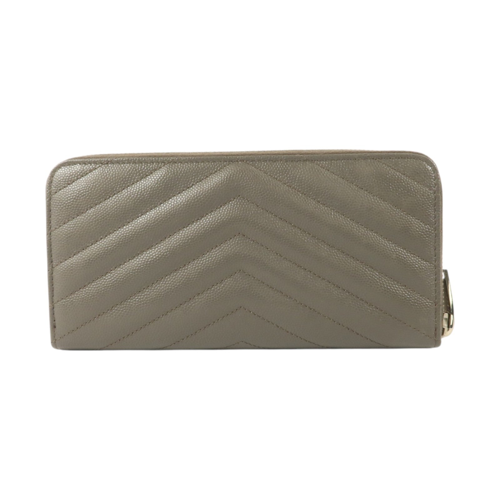 SAINT LAURENT 牛皮皮革Long Wallet銀扣長錢包