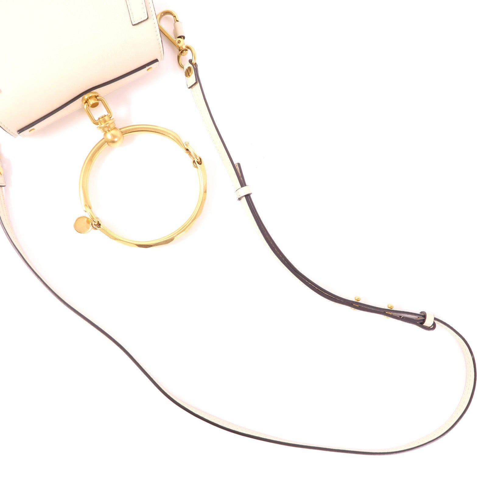 Chloe 牛皮皮革Shoulder Bag金扣手挽肩背兩用袋