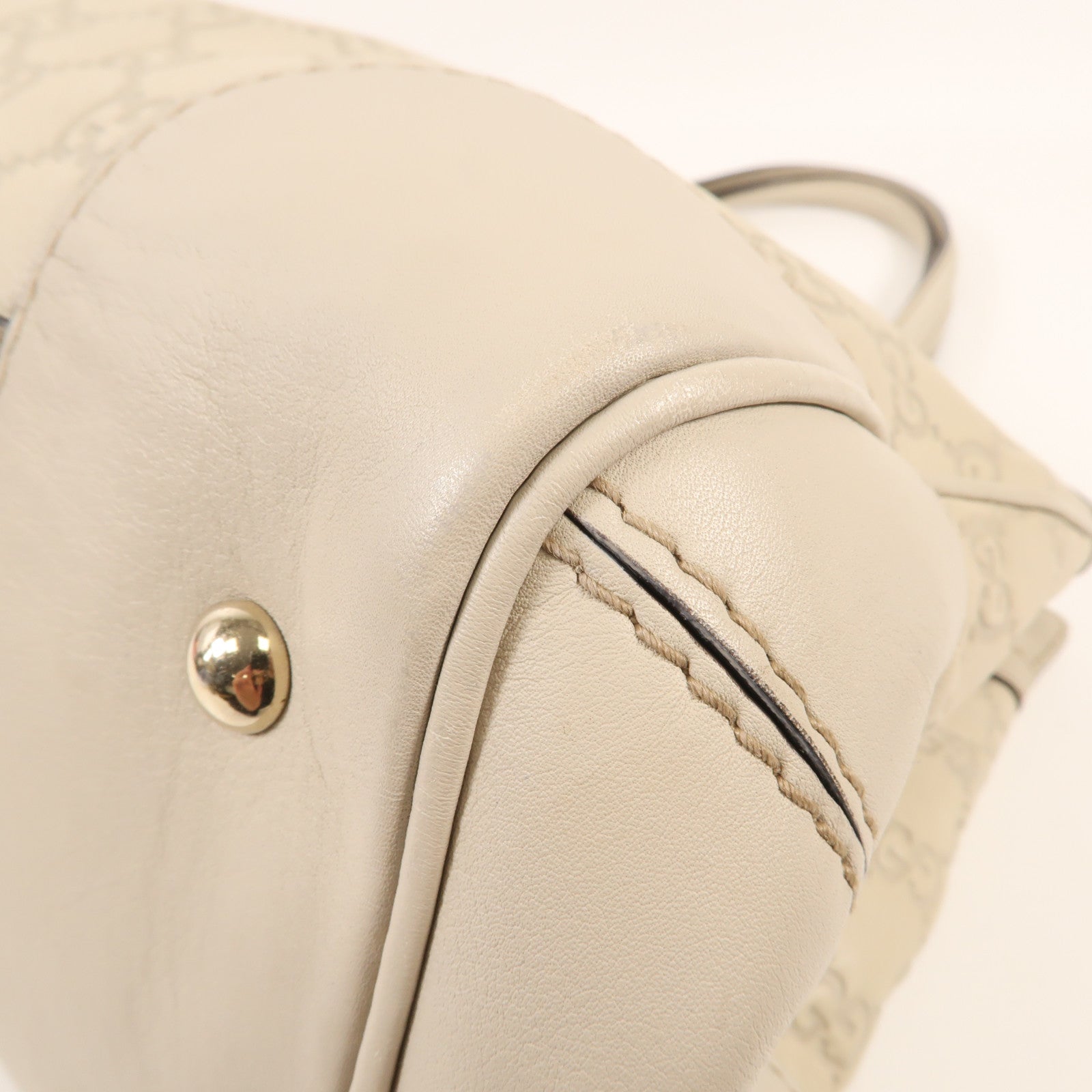 GUCCI 牛皮皮革Tote Bag金扣手挽袋