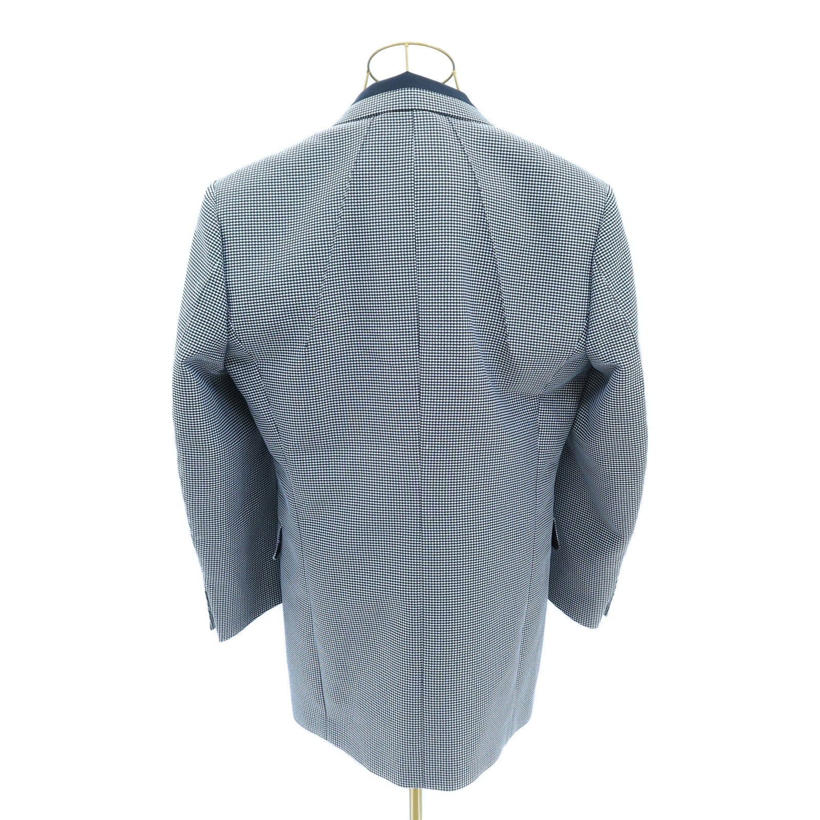 LOUIS VUITTON Polyester/Wool 2002 Houndstooth Print Blazer