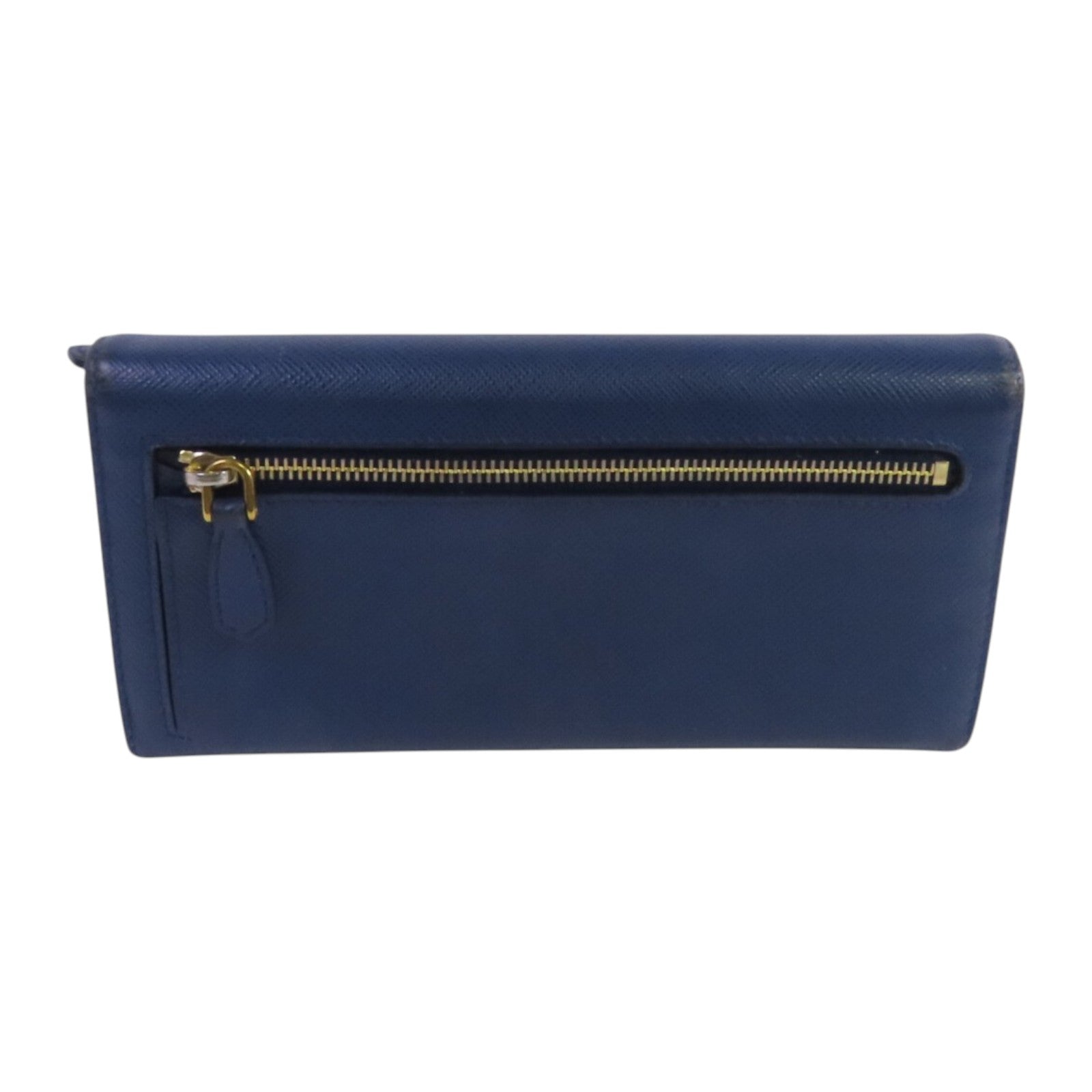 PRADA Saffiano皮革Long Wallet金扣長錢包