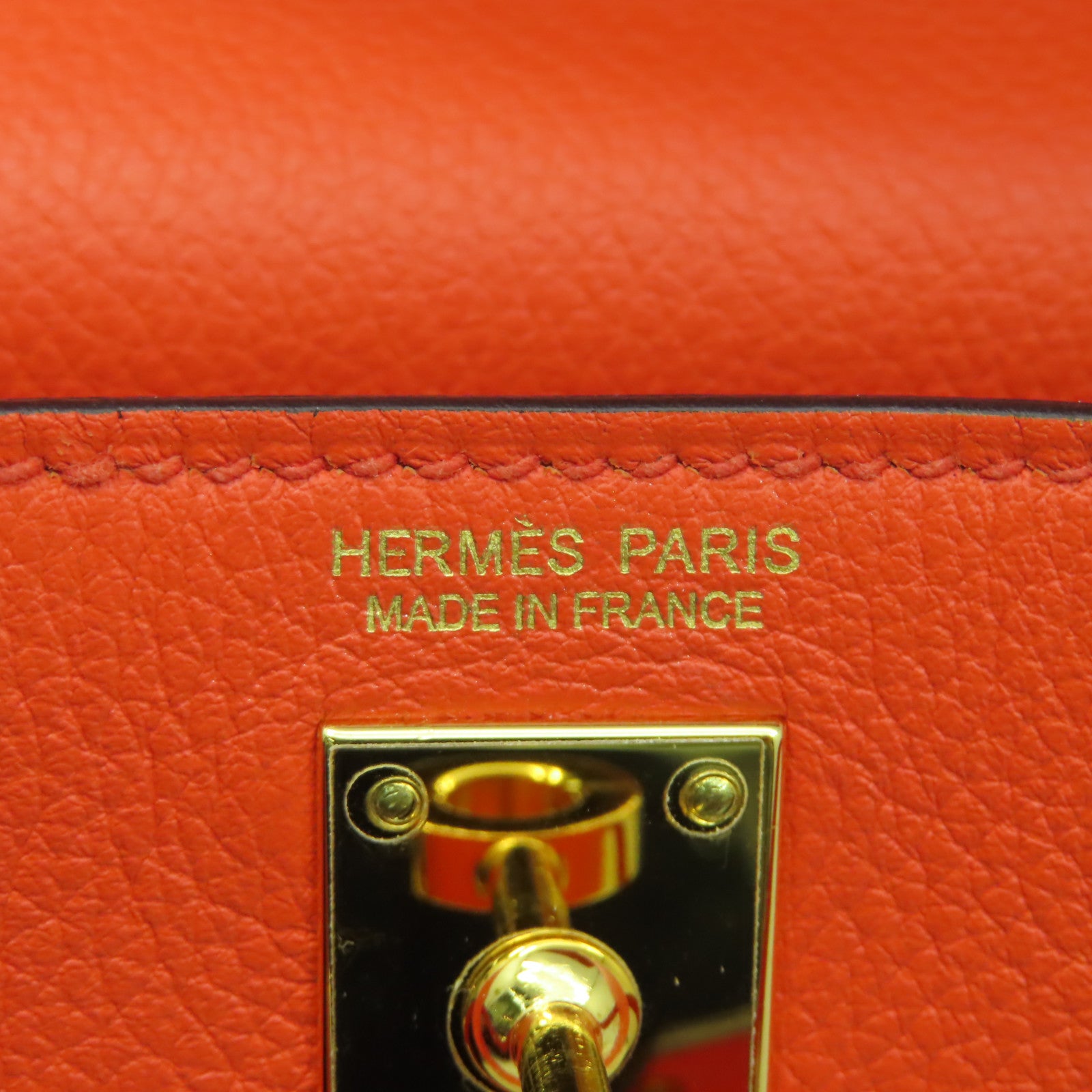 HERMES 【Hermes Fair】Evercolor皮革Kelly Danse D金扣肩背袋Orange Poppy罌粟花橘色