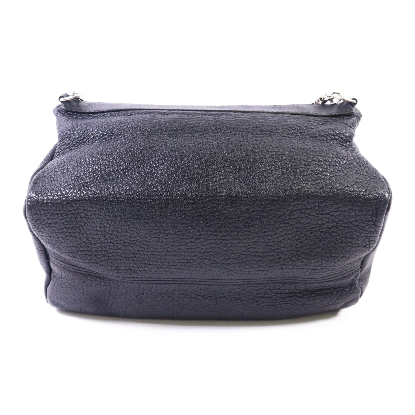 GIVENCHY 牛皮皮革Mini Pandora銀扣鏈帶肩背袋