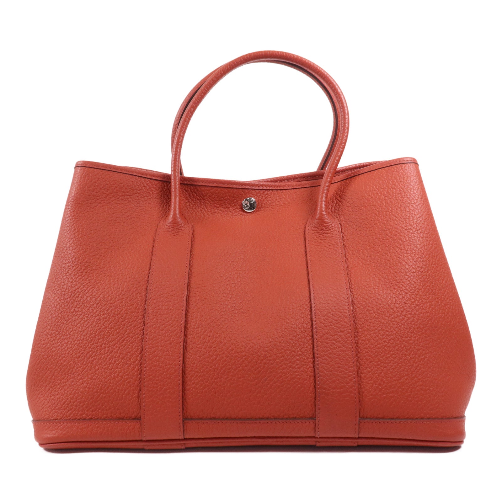 HERMES Negonda皮革Garden Party PM銀扣手挽袋