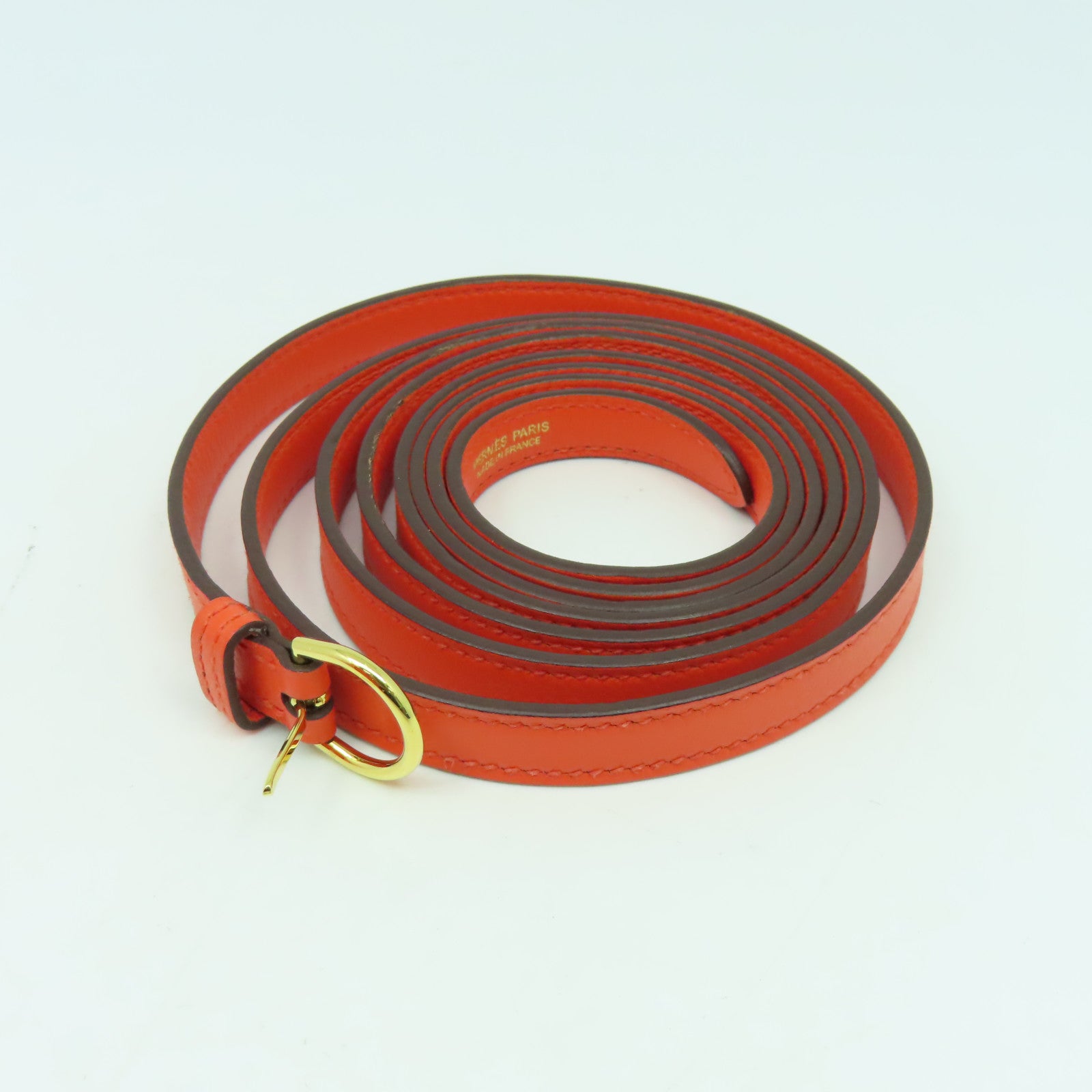 HERMES 【Hermes Fair】Evercolor皮革Kelly Danse D金扣肩背袋Orange Poppy罌粟花橘色