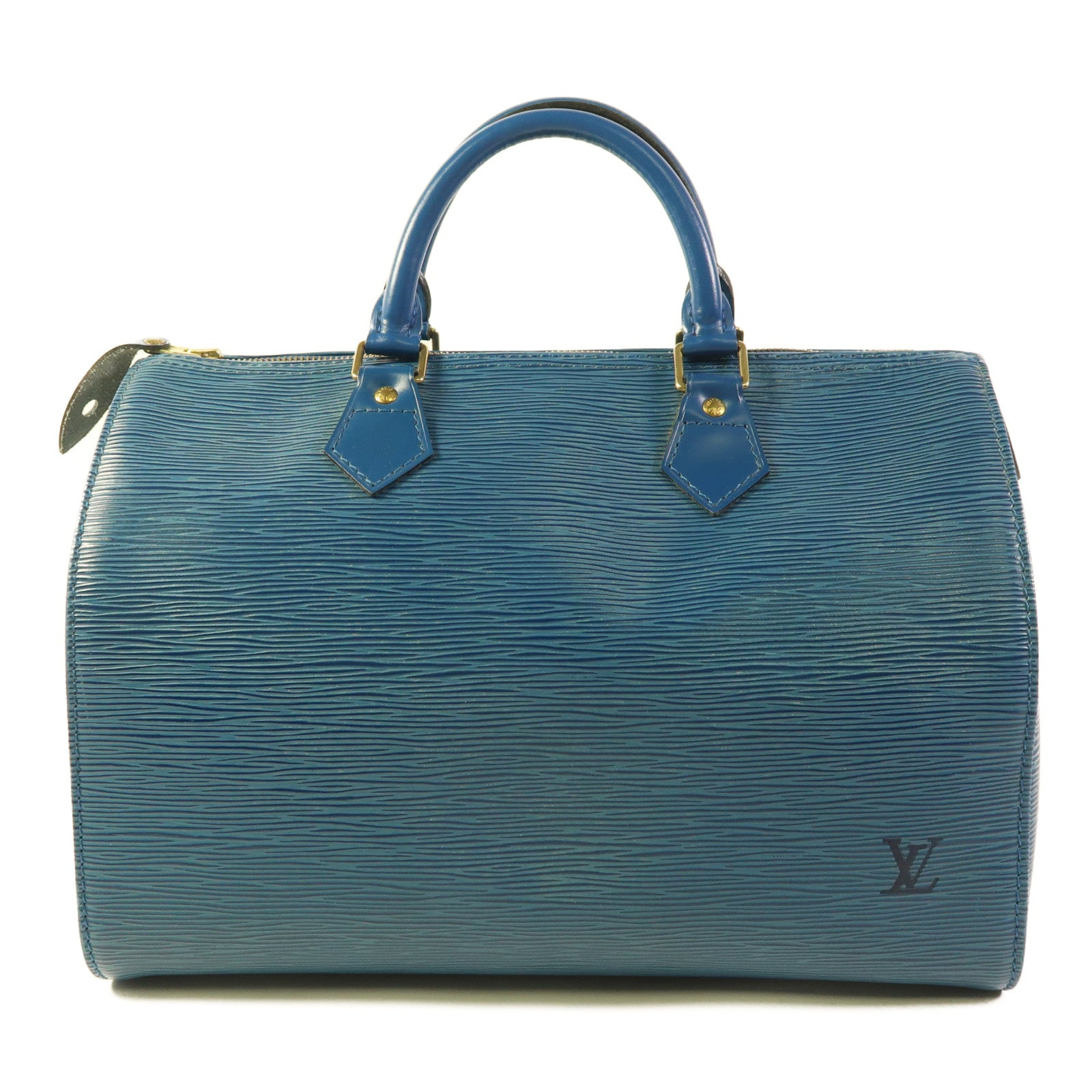LOUIS VUITTON LV GHW Speedy 30 Handbag M43005 Epi Blue