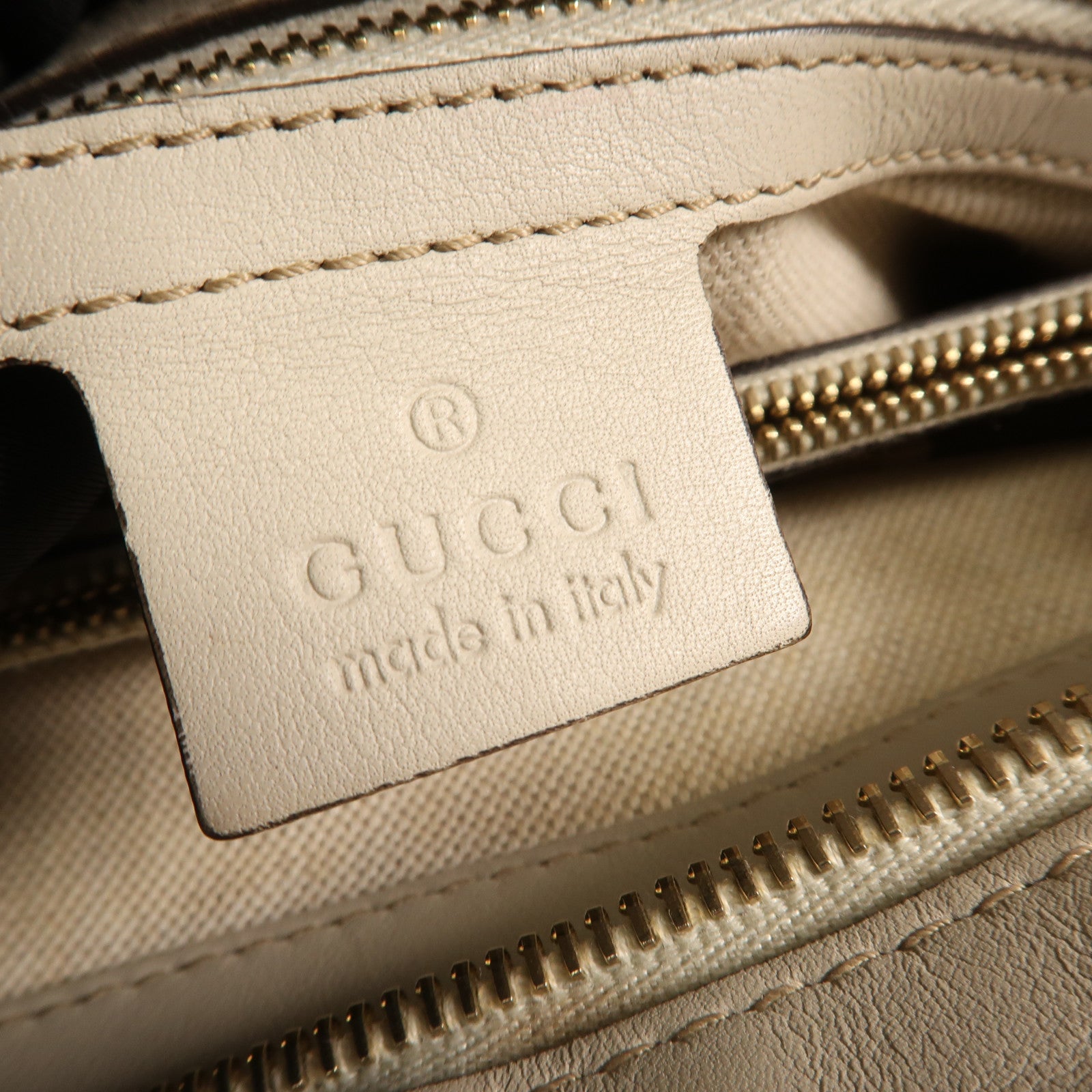 GUCCI 牛皮皮革Tote Bag金扣手挽袋