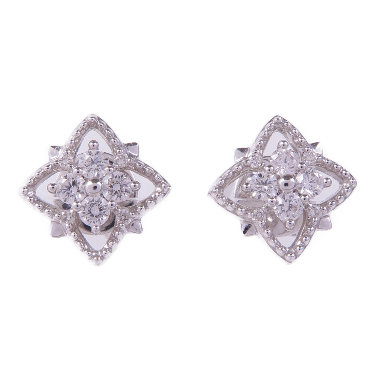 JEWELRY 18K白金Diamond Earrings鑽石耳環