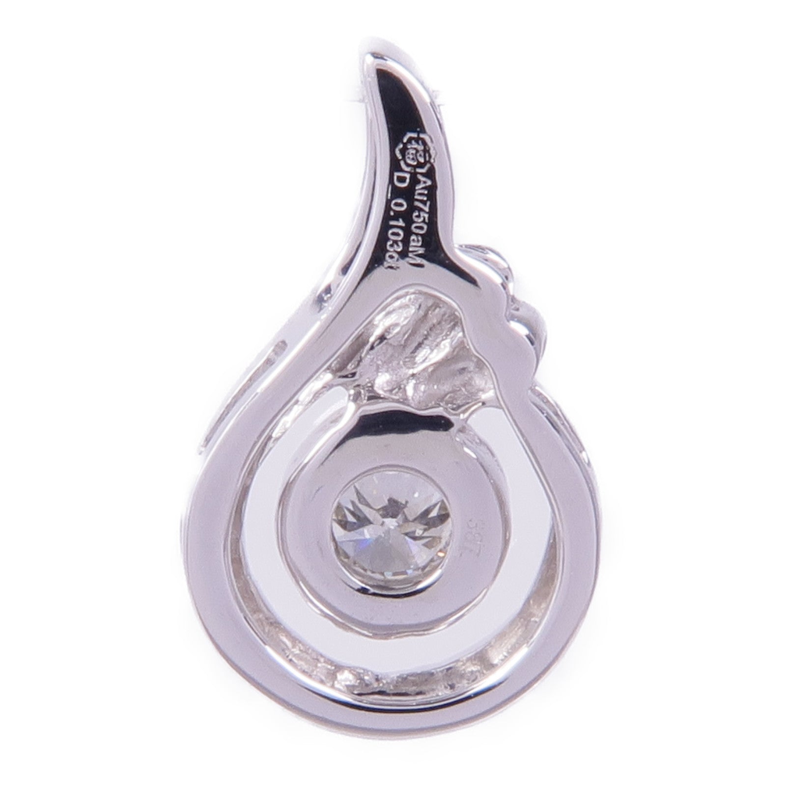 JEWELRY 18K白金Diamond Pendant Top鑽石吊墜