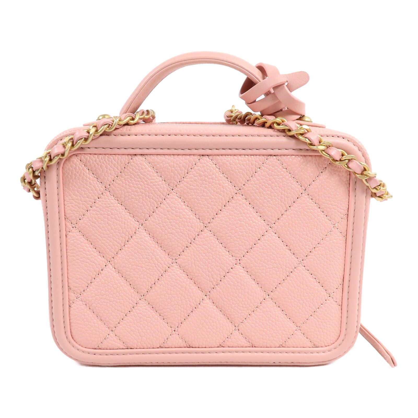 CHANEL 牛皮皮革Vanity Case手挽肩背兩用袋