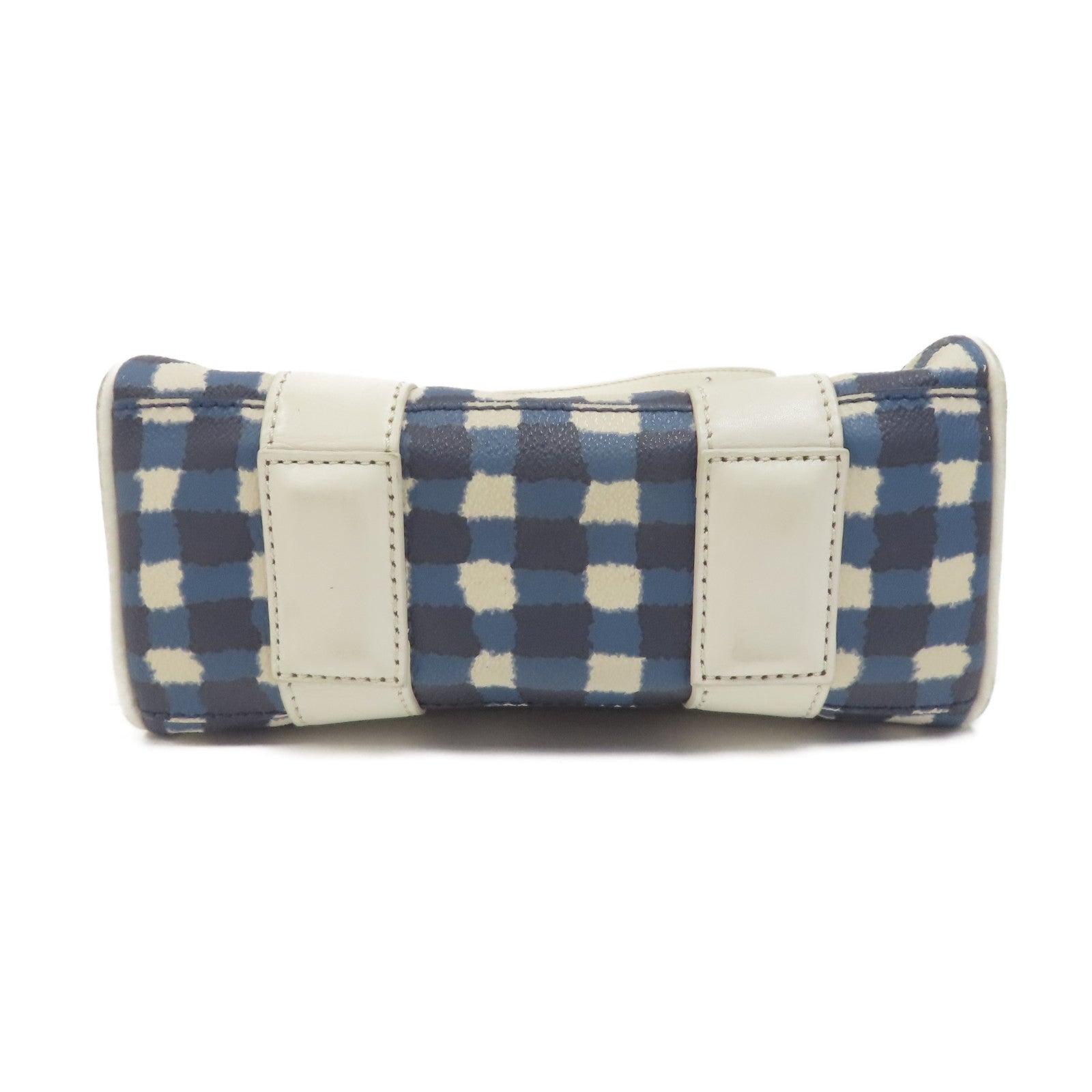 MARC BY MARC JACOBS 【激減優惠】牛皮皮革Chain Shoulder金扣手挽肩背兩用袋藍色/白色