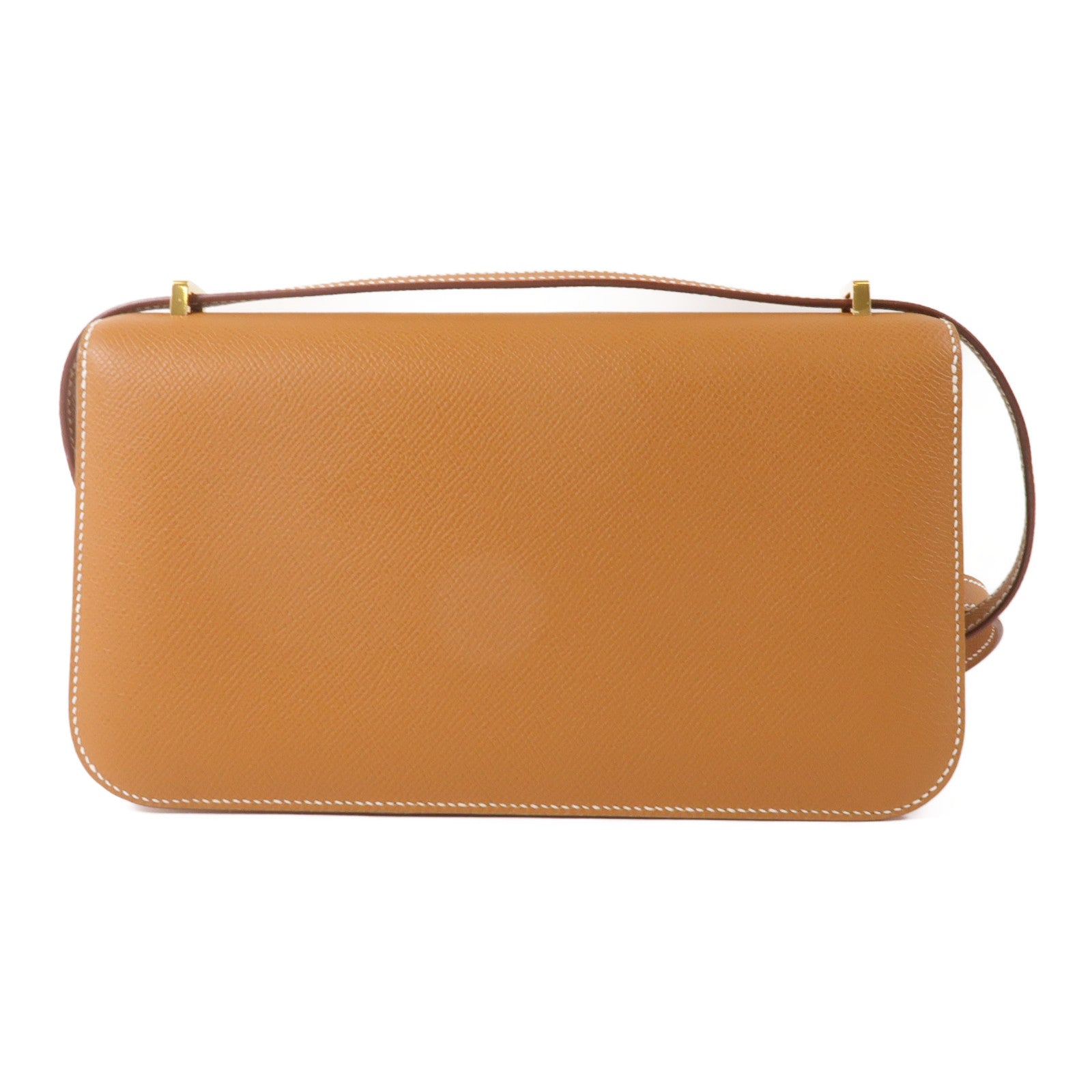HERMES 【激減優惠】Epsom皮革Constance Elan肩背袋Gold