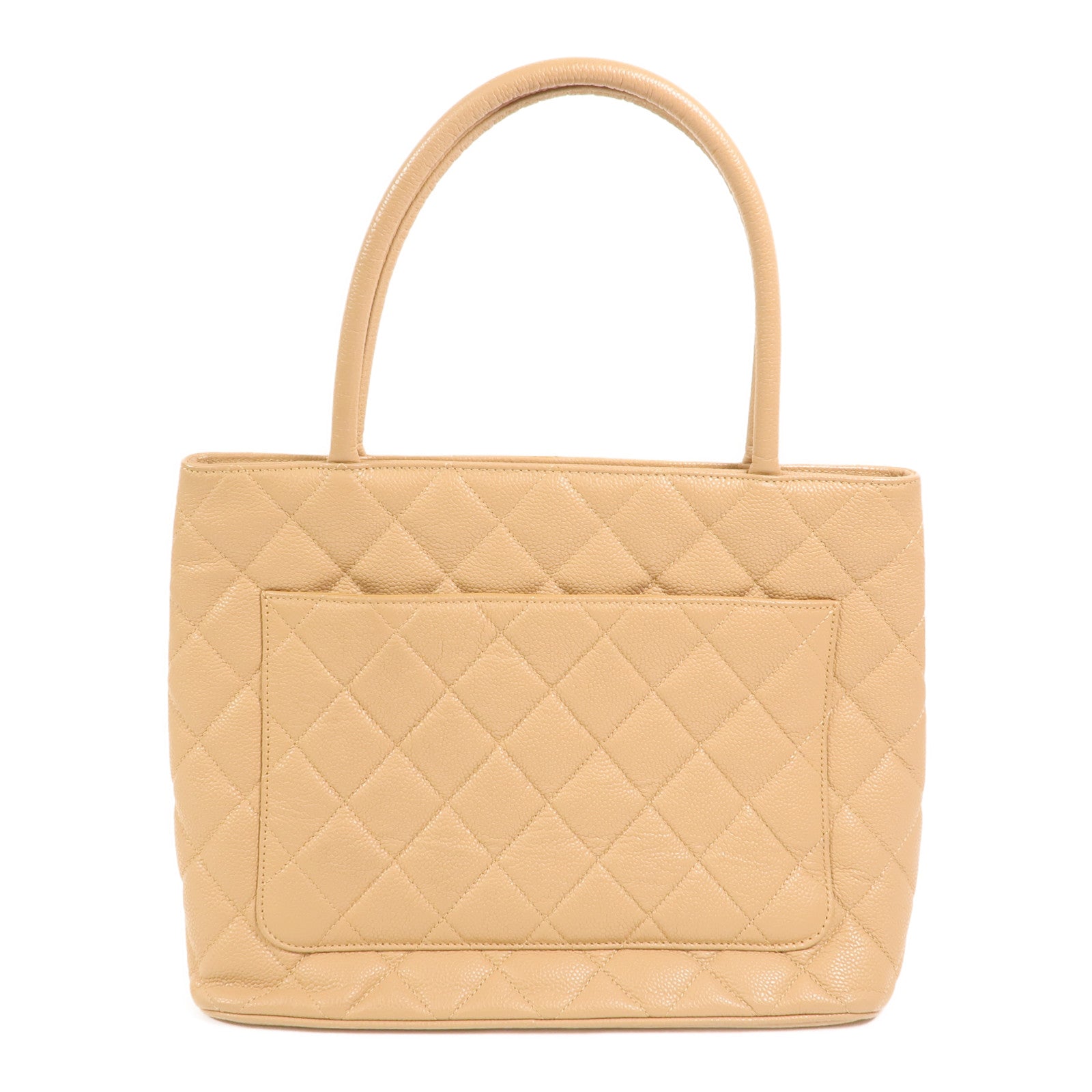 CHANEL 牛皮皮革Vintage Handbag金扣手挽袋
