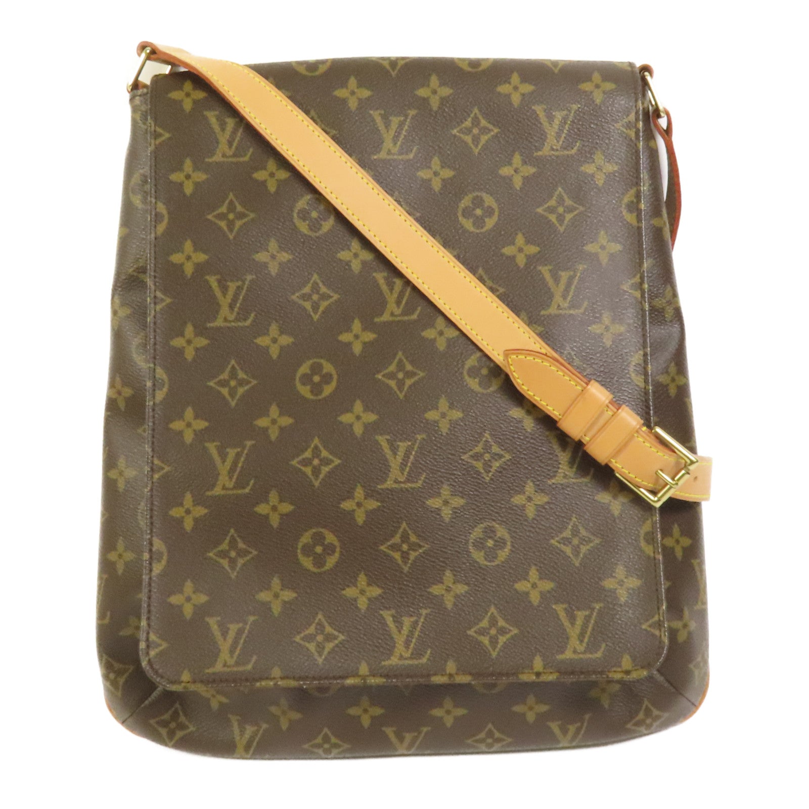 LOUIS VUITTON Monogram Musette金扣肩背袋