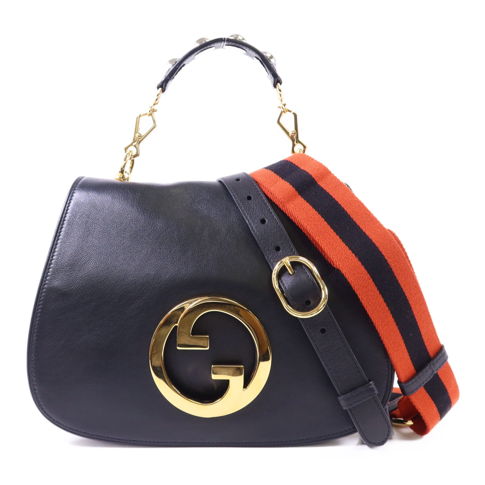 GUCCI 【激減優惠】牛皮皮革Blondie金扣手挽肩背兩用袋