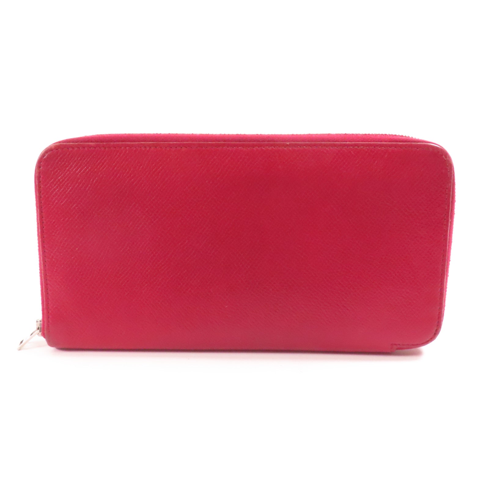 HERMES Epsom皮革Silk In銀扣長錢包