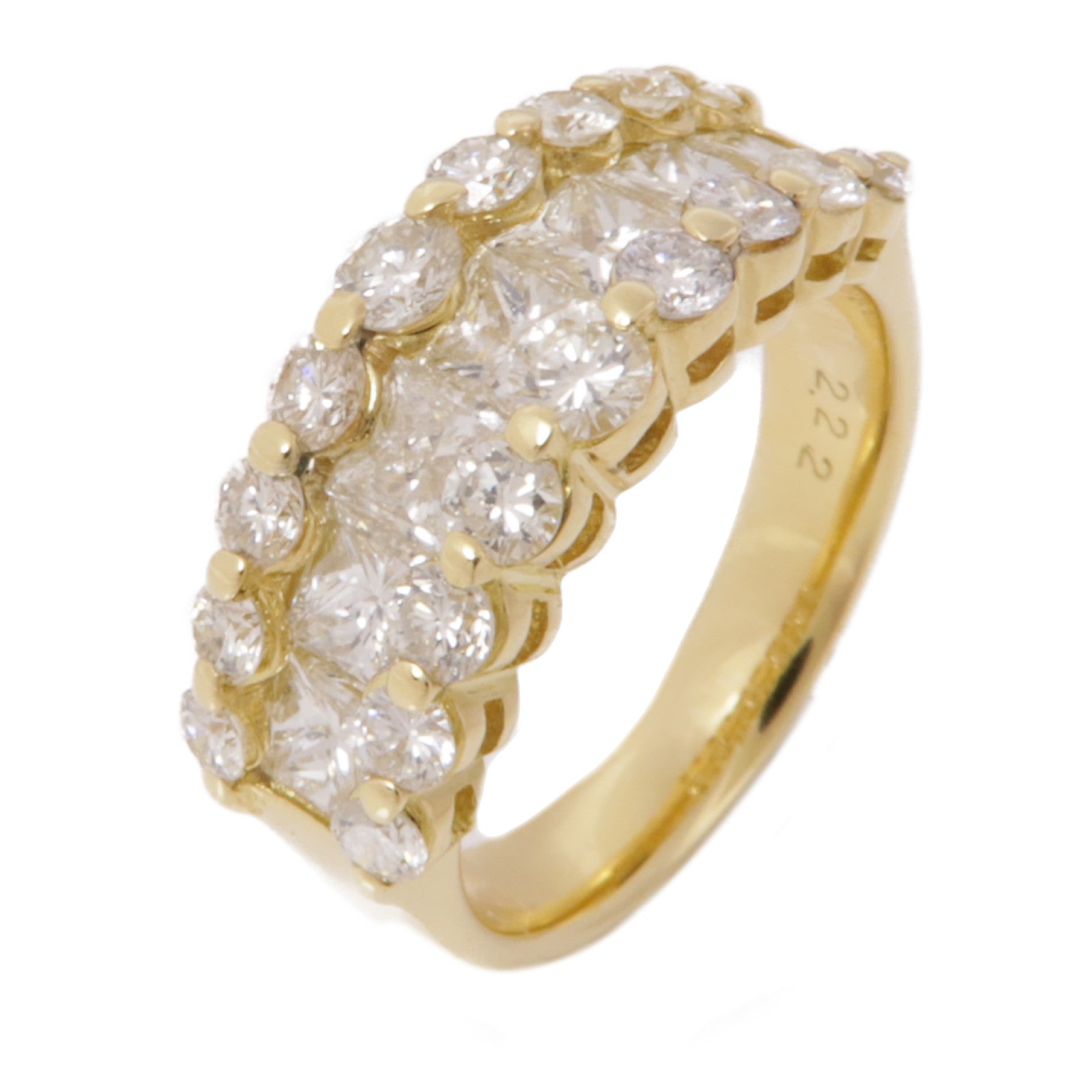 JEWELRY 【激減優惠】18K黃金Diamond Ring鑽石戒指US#5.5