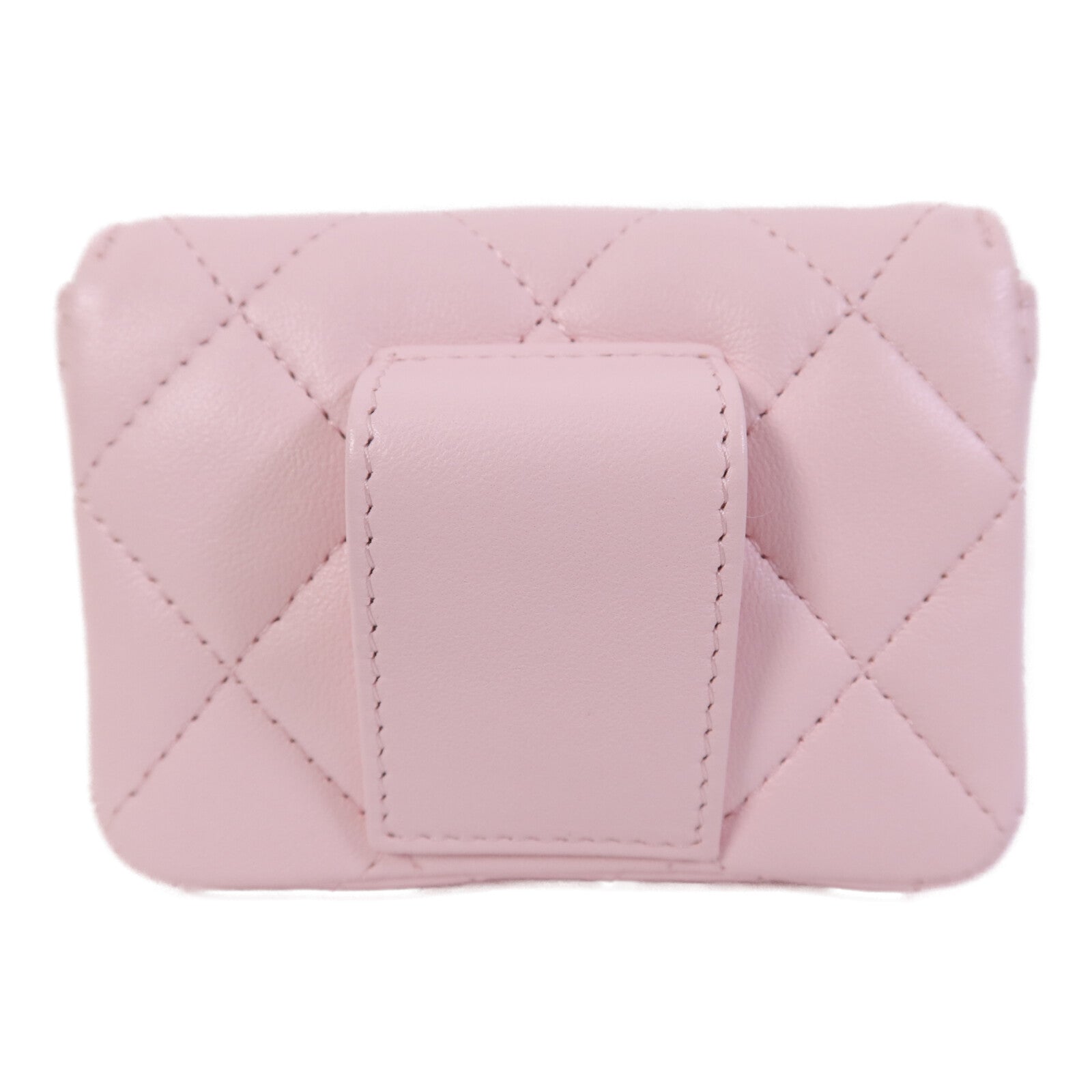 CHANEL 羊皮皮革Waist Bag金扣鏈帶腰包