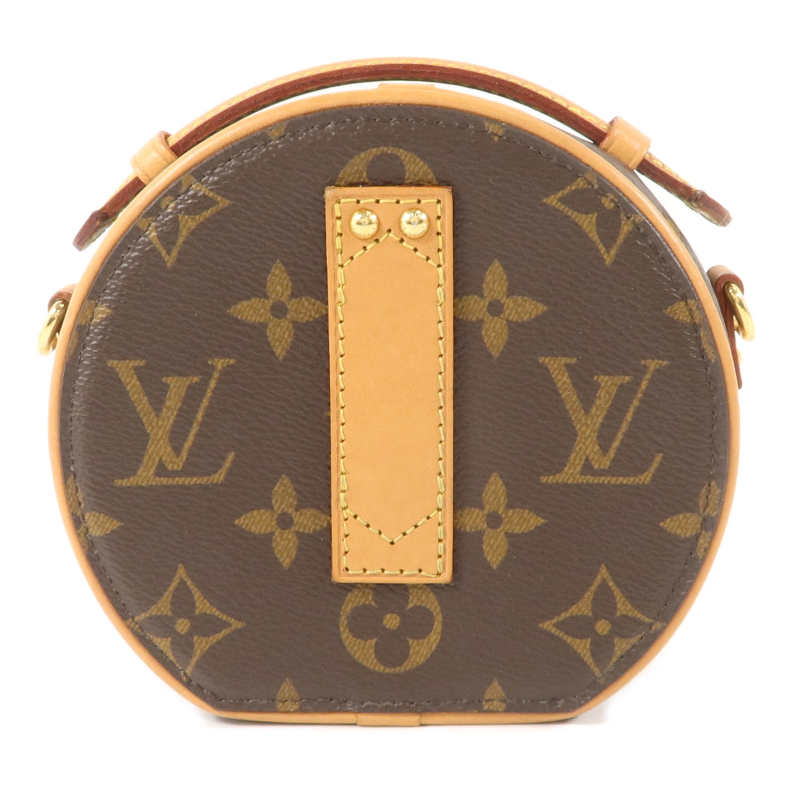 LOUIS VUITTON Monogram Mini Boite Chapeau金扣手挽肩背兩用袋