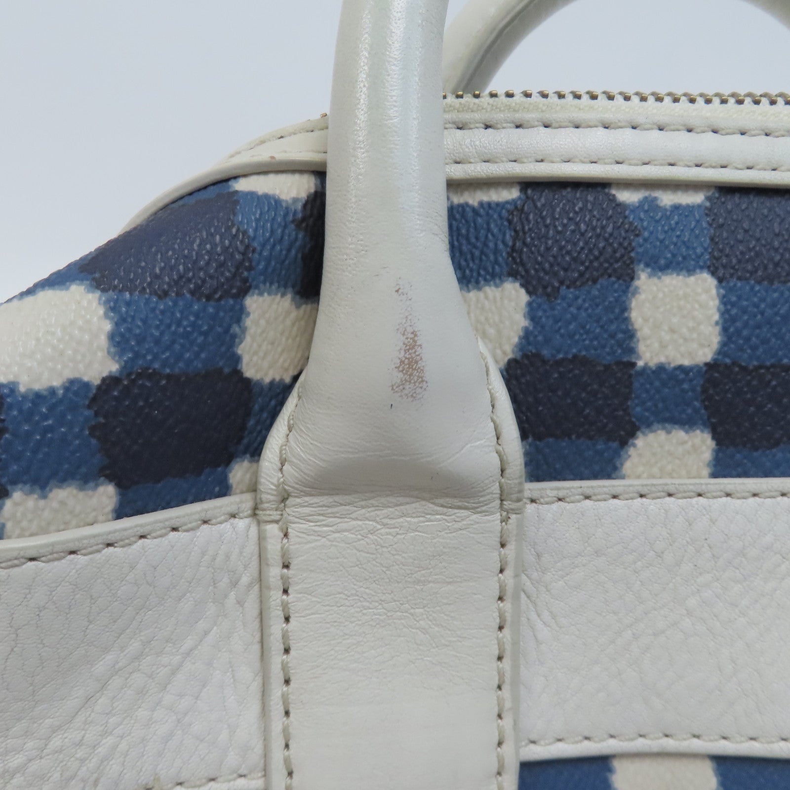 MARC BY MARC JACOBS 【激減優惠】牛皮皮革Chain Shoulder金扣手挽肩背兩用袋藍色/白色