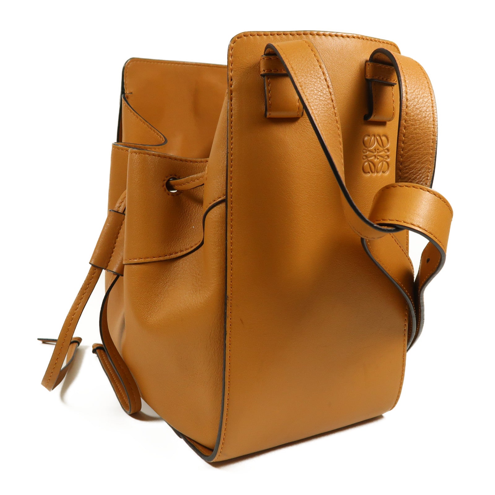 LOEWE 牛皮皮革Hammock銀扣手挽肩背兩用袋