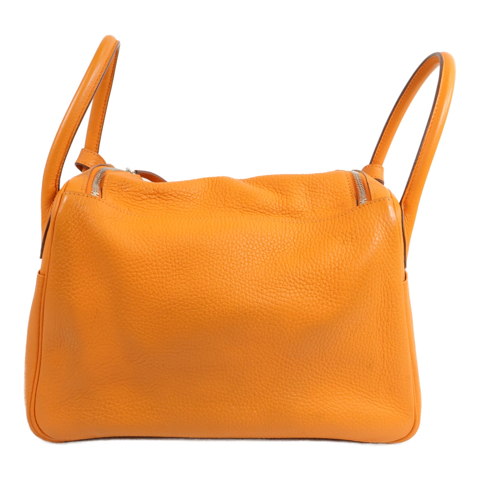 HERMES Togo皮革Lindy 30手挽肩背兩用袋Orange