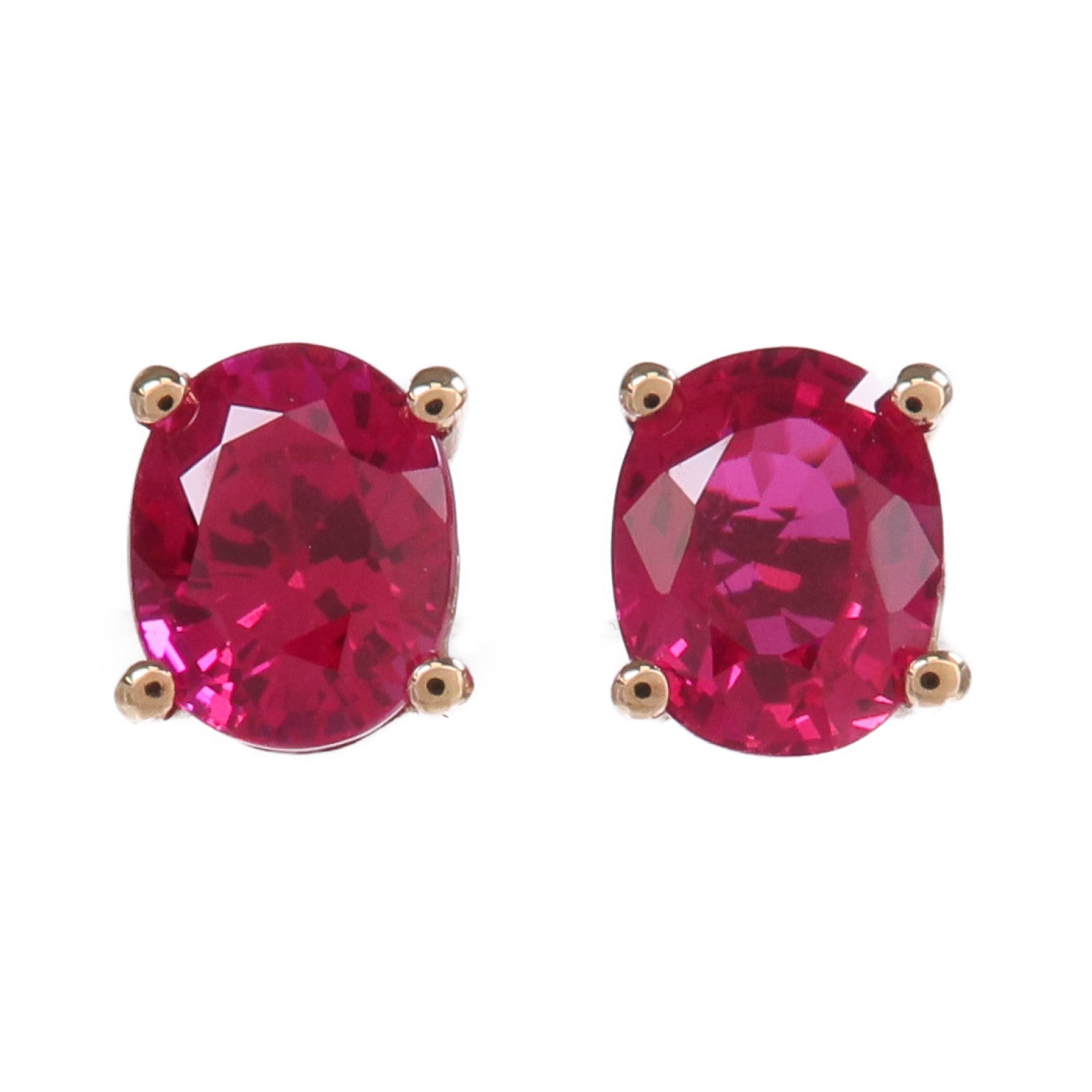 JEWELRY 【激減優惠】18K玫瑰金Color Stone Earrings彩色寶石耳環