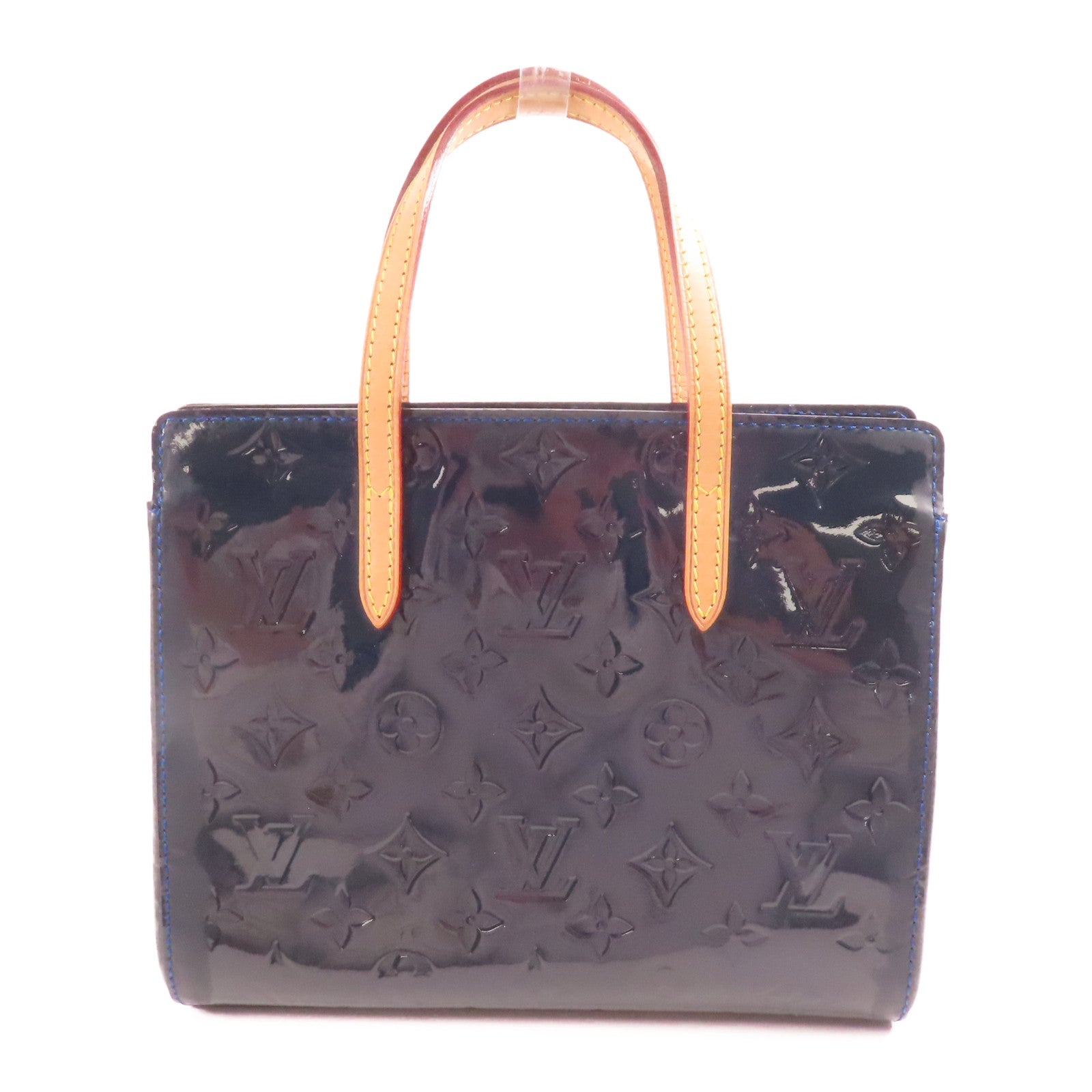 LOUIS VUITTON LV GHW Catalina BB Tote Bag Monogram Vernis M90051 Blue