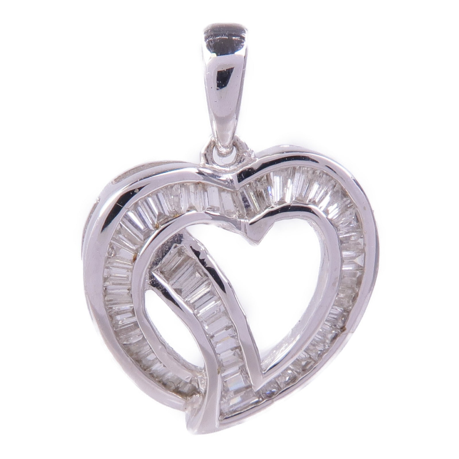 JEWELRY 18K白金Diamond Pendant Top鑽石吊墜