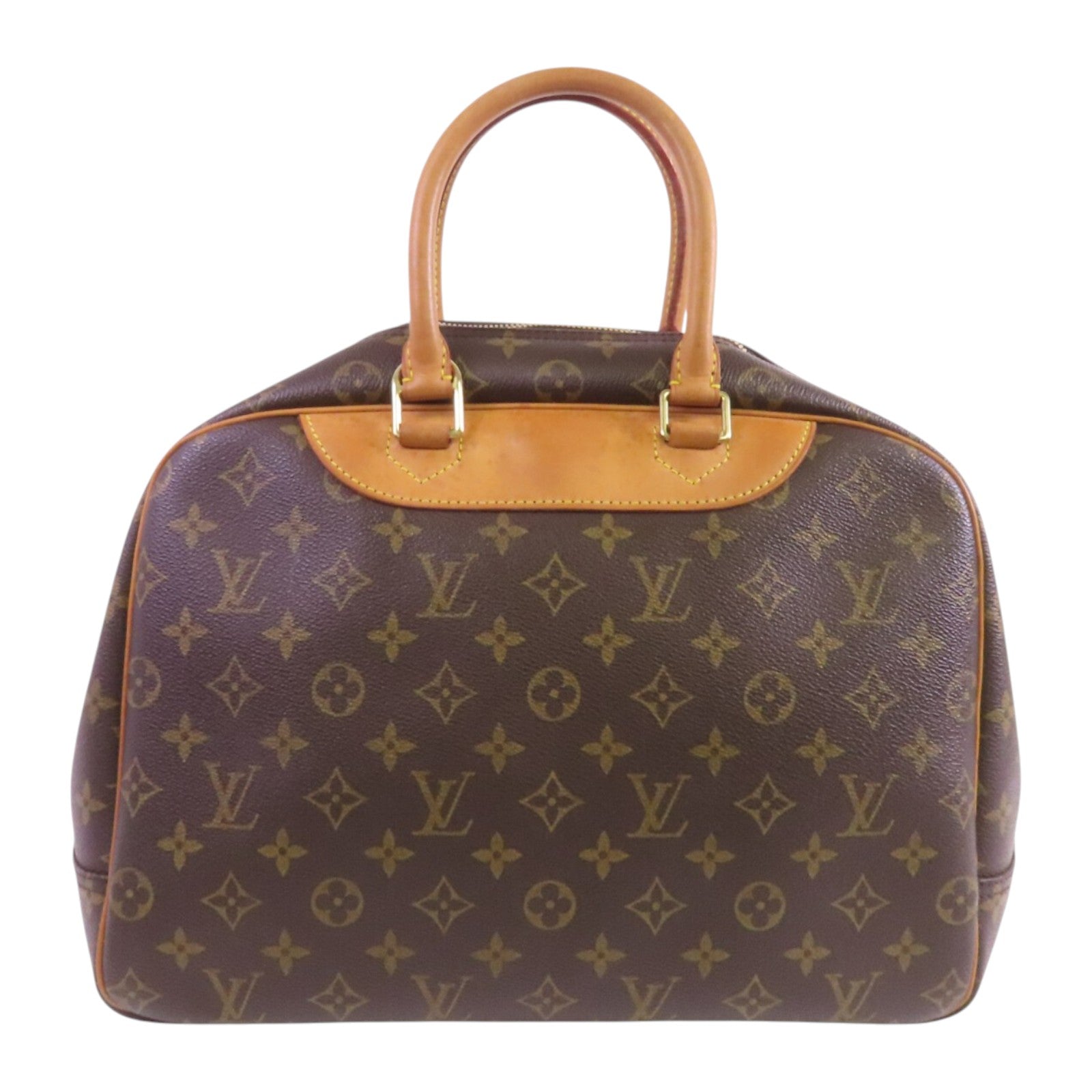 LOUIS VUITTON Monogram Deauville金扣手挽袋